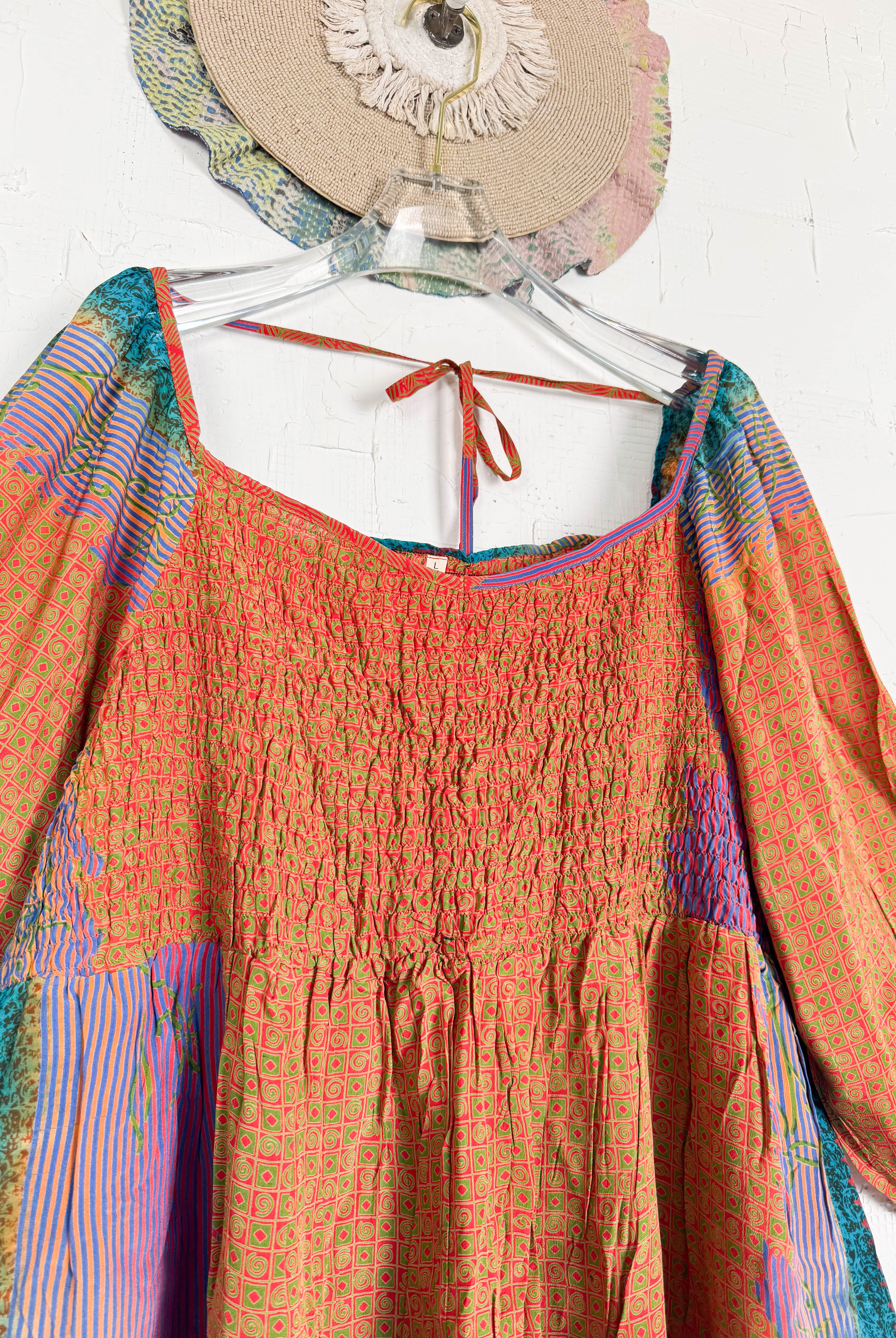 Vintage Boho Dress - Love Protect Sustain