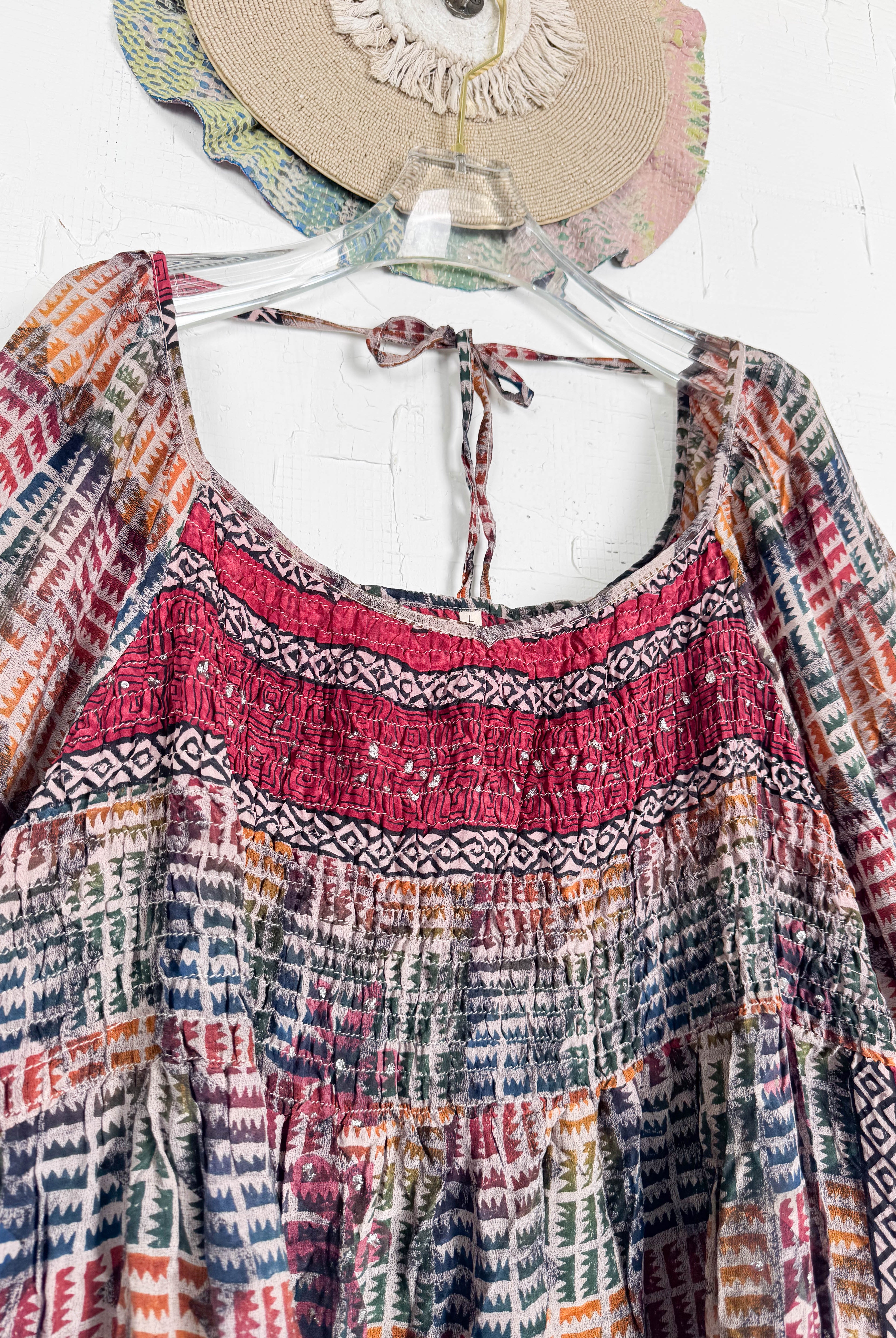 Vintage Boho Dress - Love Protect Sustain