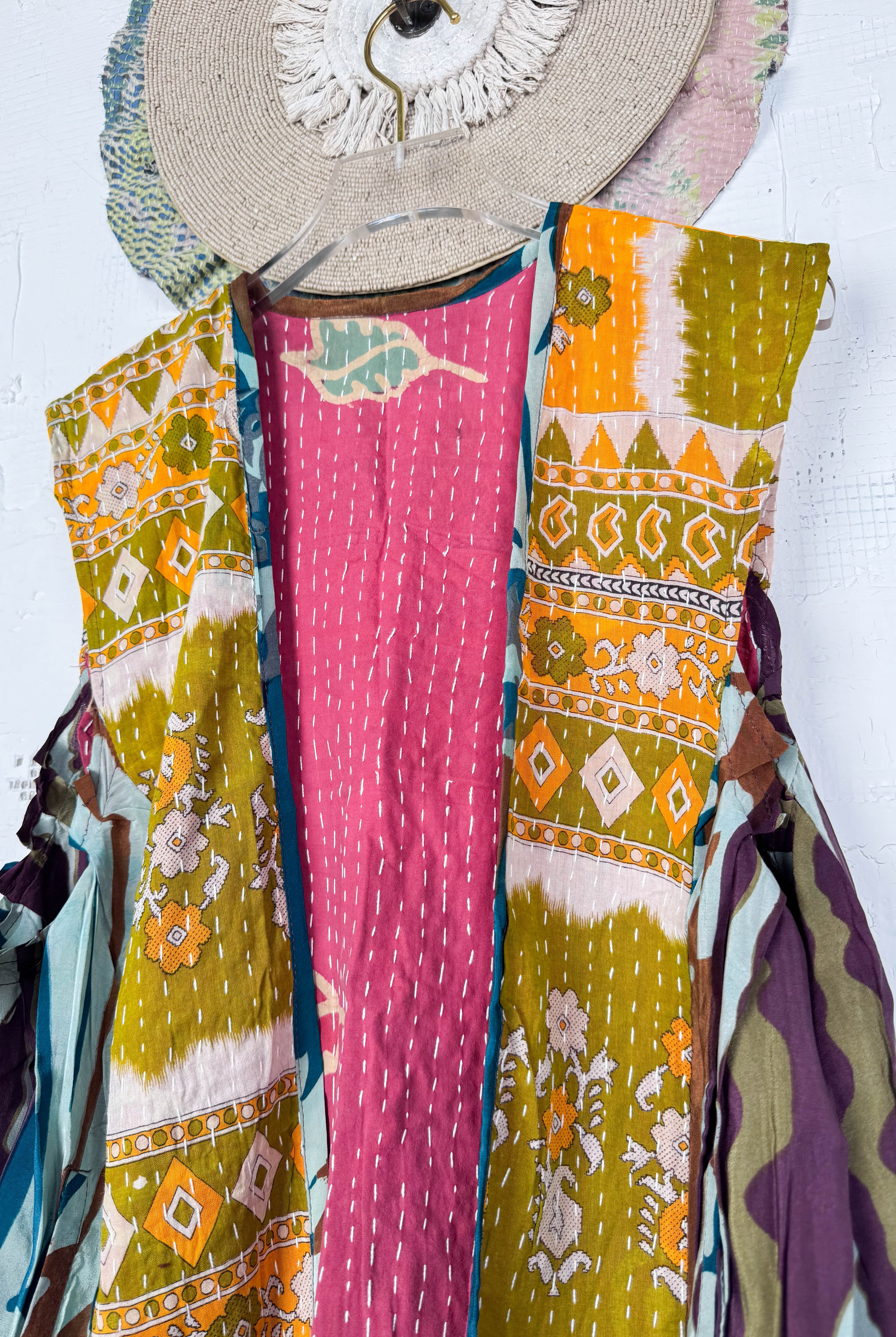 Vintage Boho Vest - Love Protect Sustain