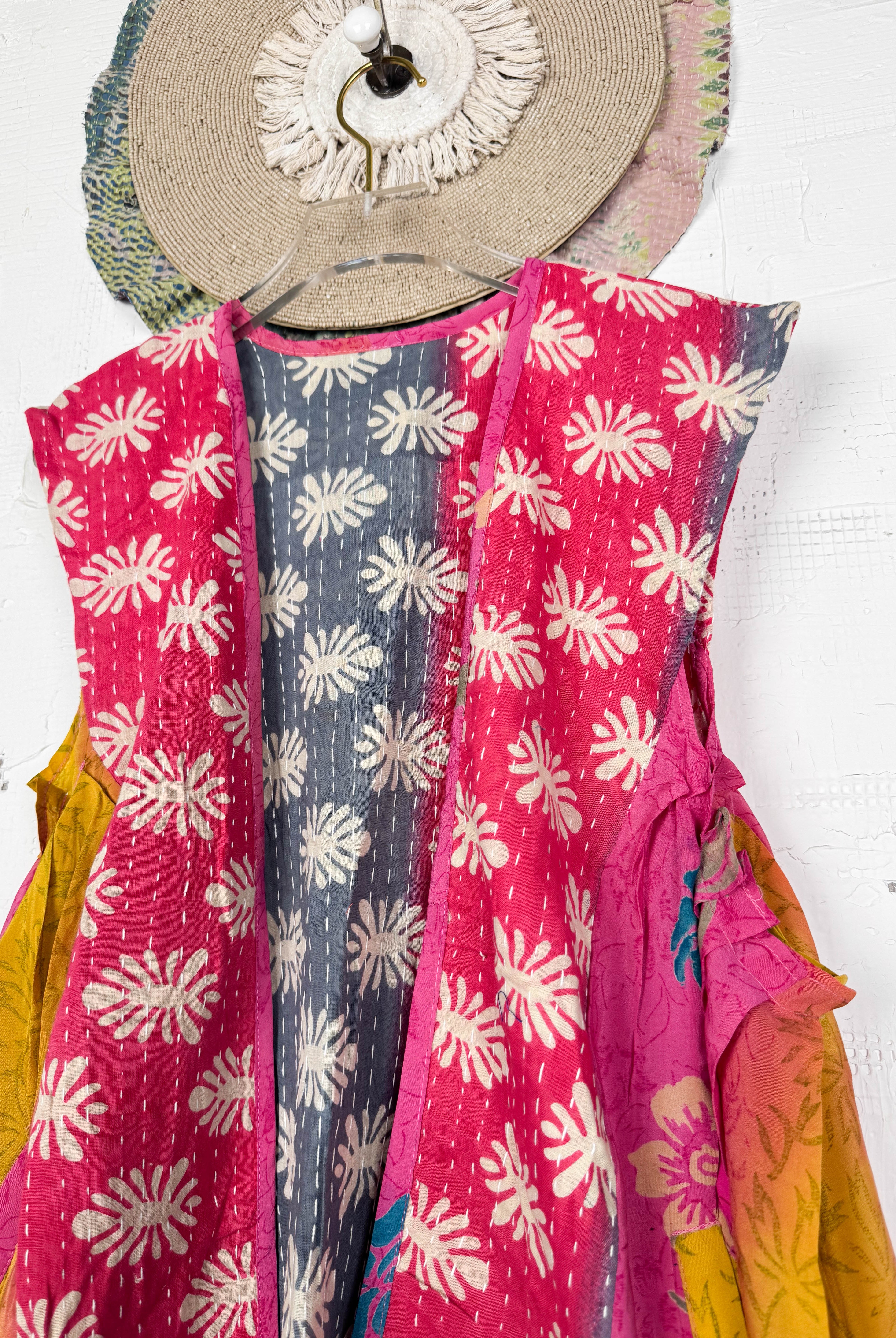 Vintage Boho Vest - Love Protect Sustain