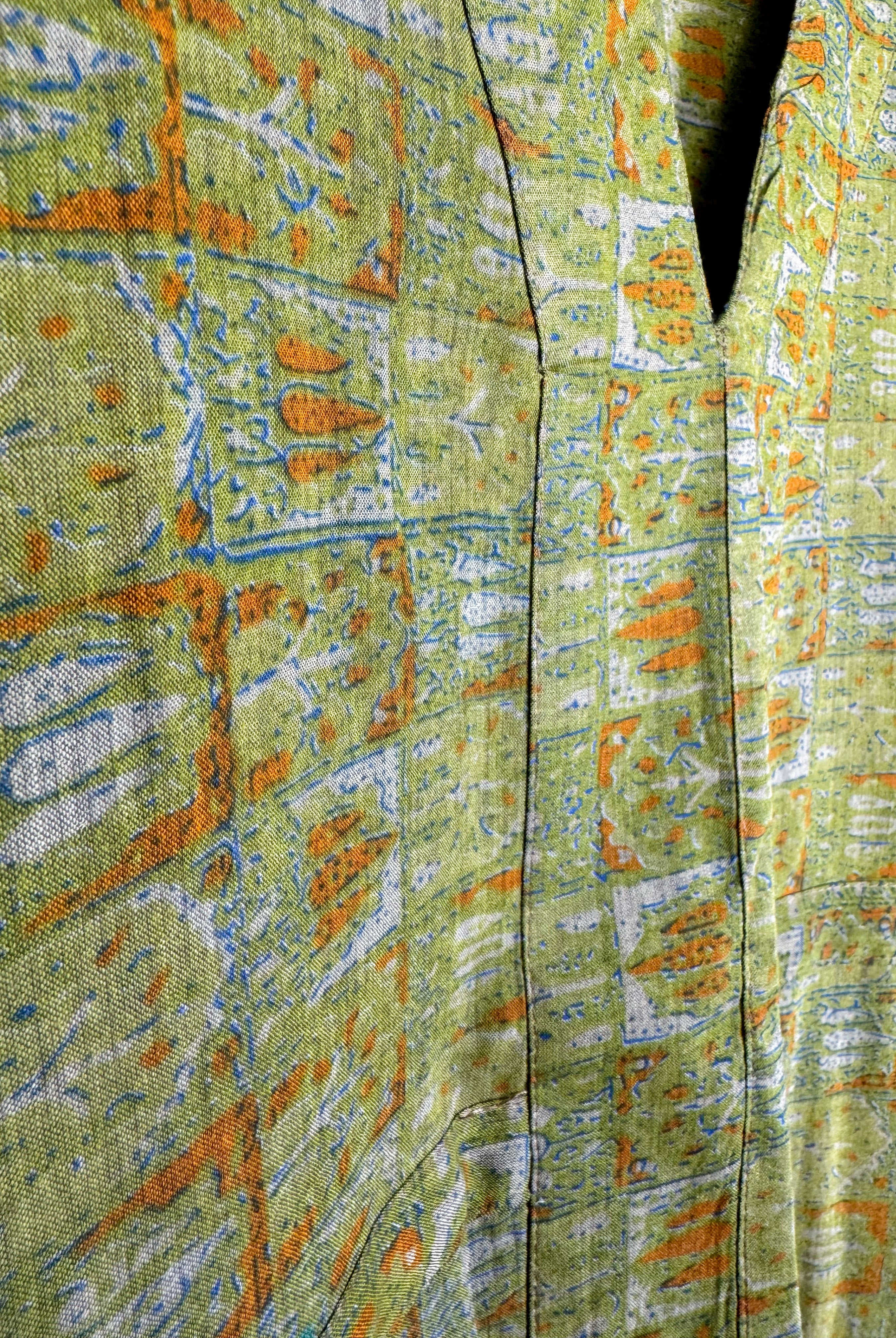 Vintage Cotton Kaftan - Love Protect Sustain