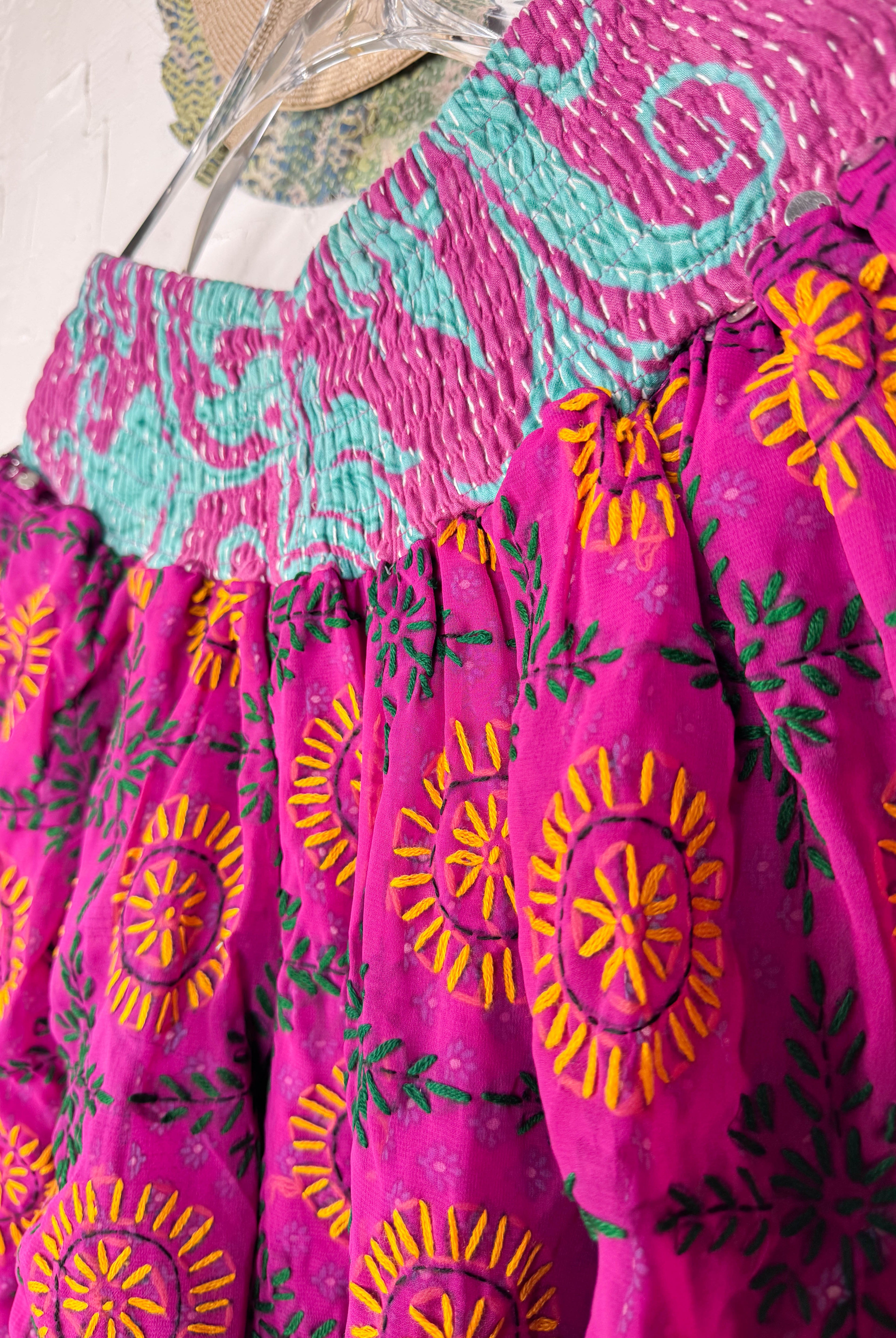 Vintage Floral Boho Pants - Love Protect Sustain