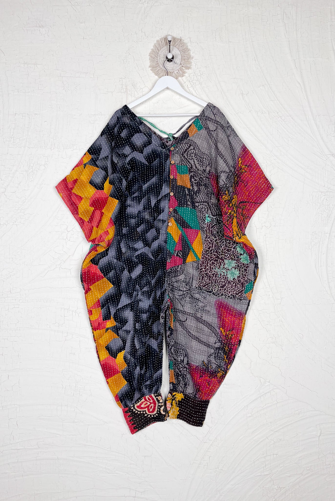 Vintage Kantha Boho Jumpsuit - Love Protect Sustain
