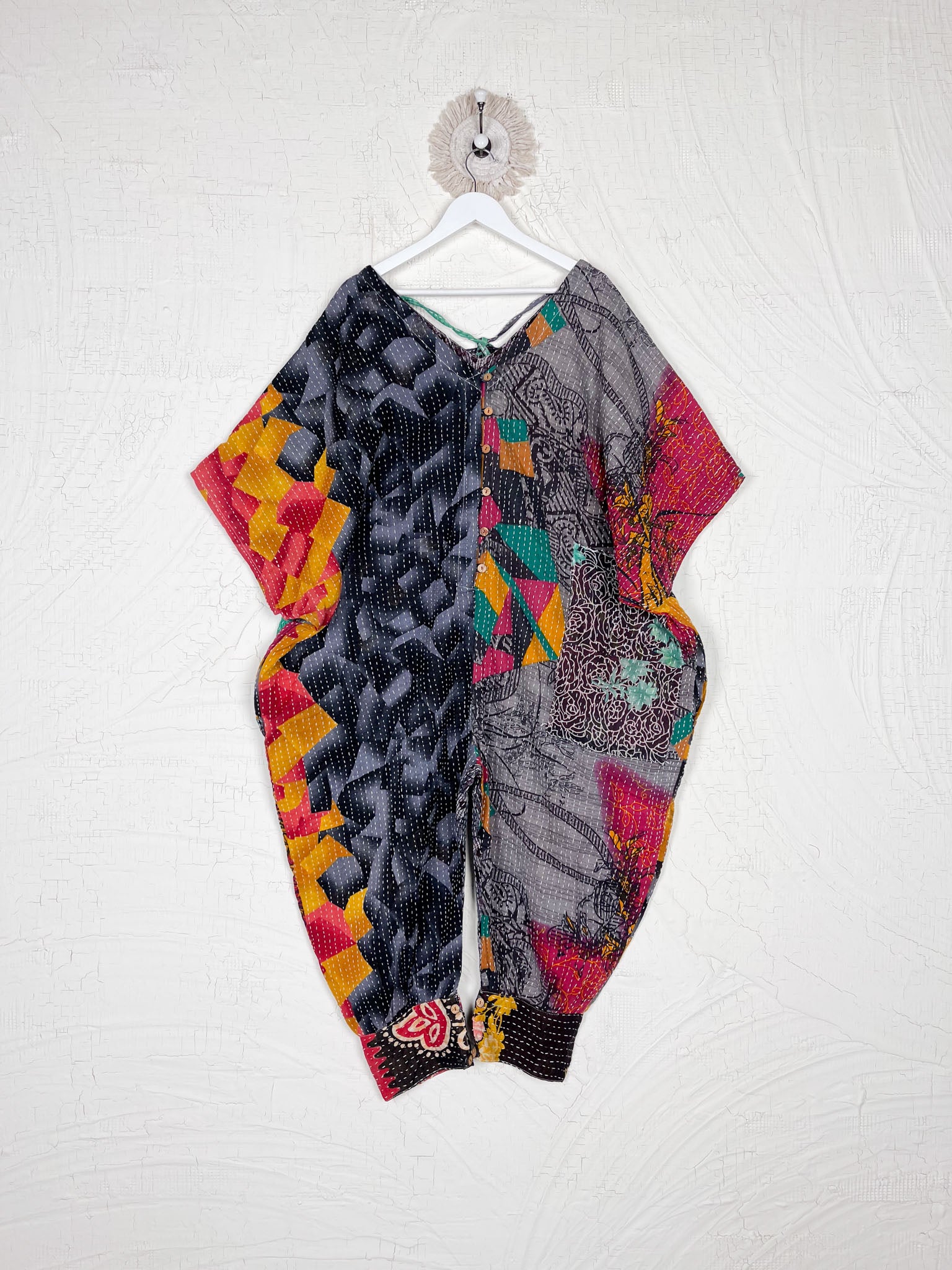 Vintage Kantha Boho Jumpsuit - Love Protect Sustain