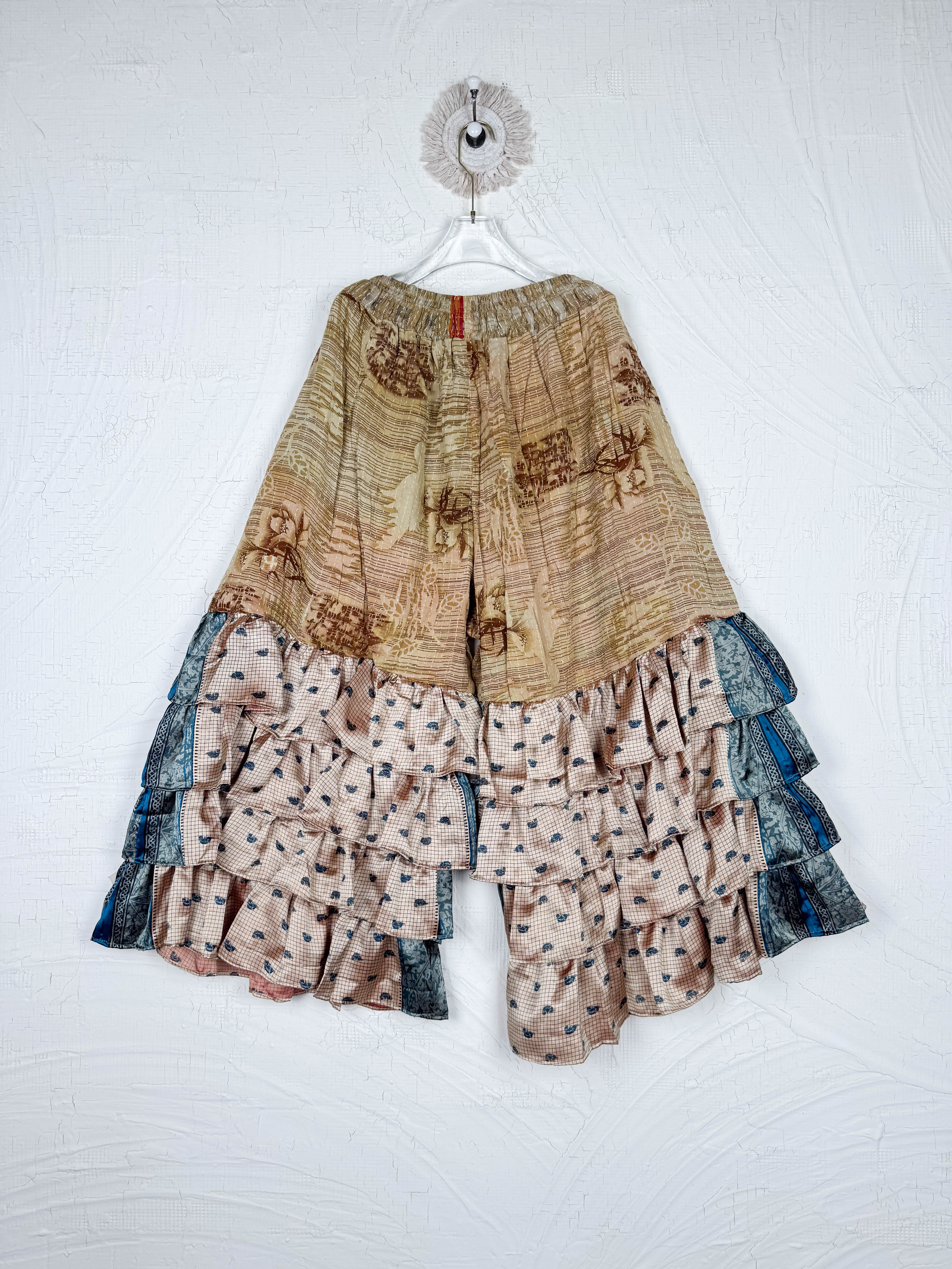 Vintage Kantha Floral Pants - Love Protect Sustain