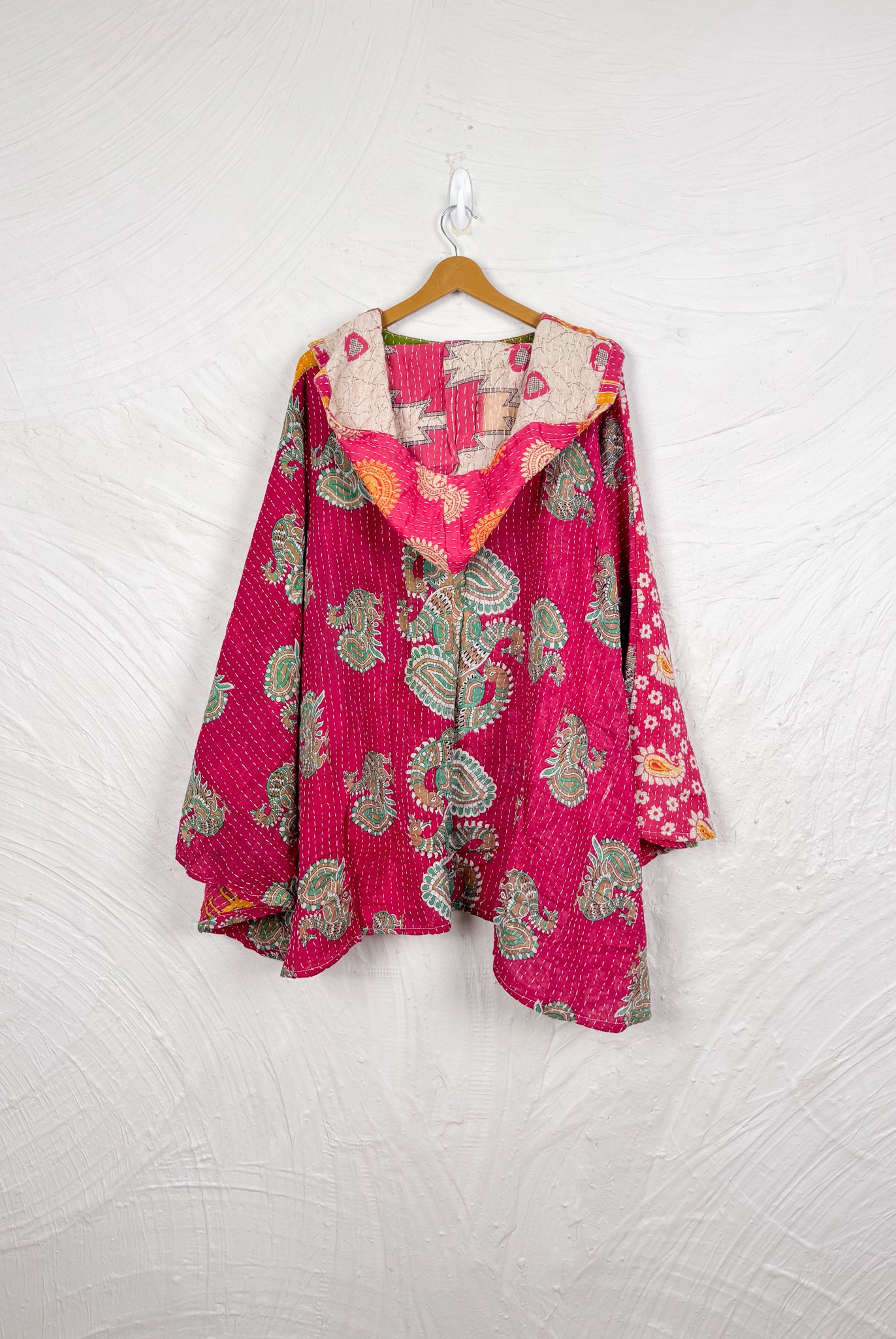 Vintage Kantha Poncho - Love Protect Sustain