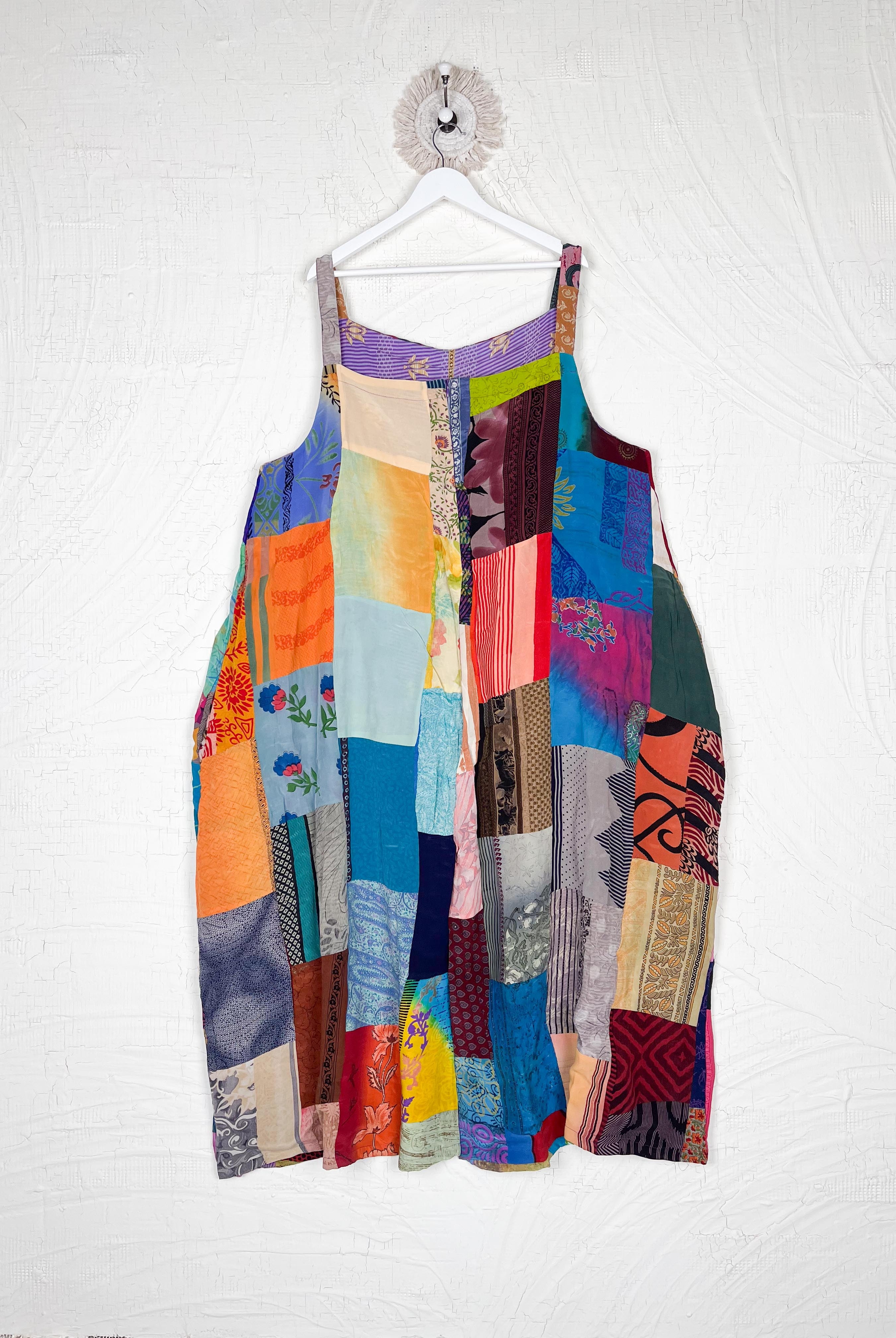 Vintage Patchwork Romper - Love Protect Sustain