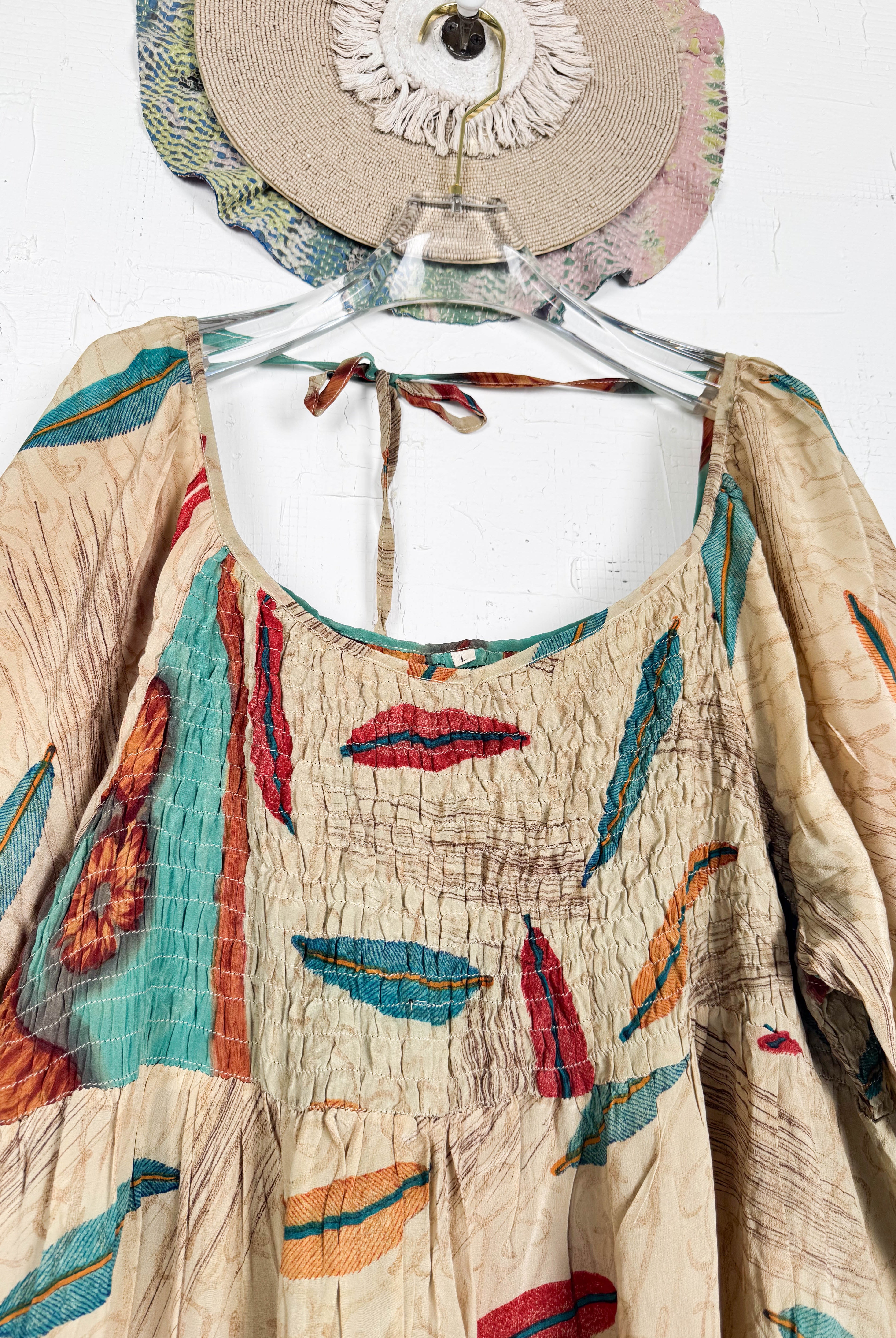 Vintage Silk Dress - Love Protect Sustain