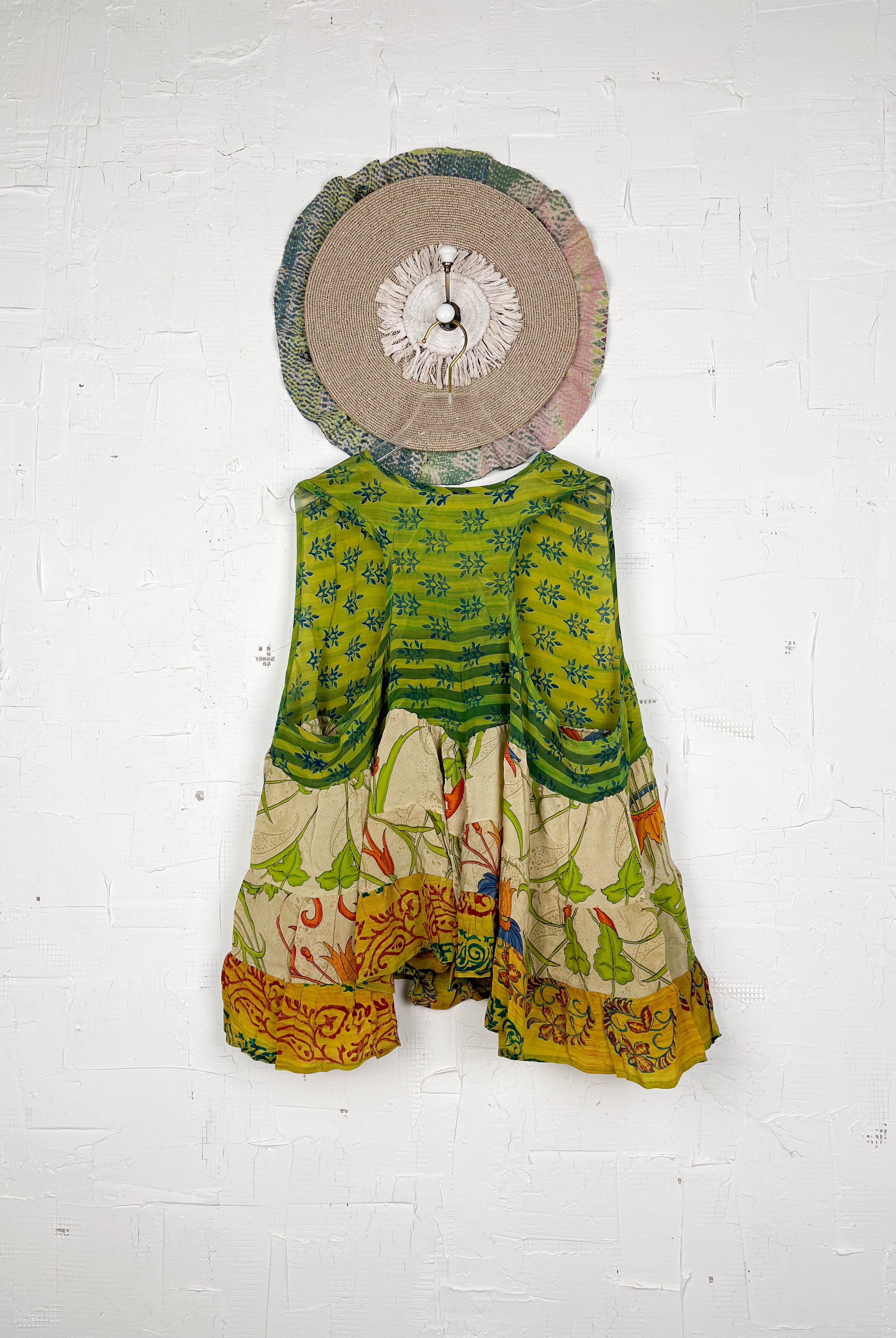 Vintage crepe top - Love Protect Sustain