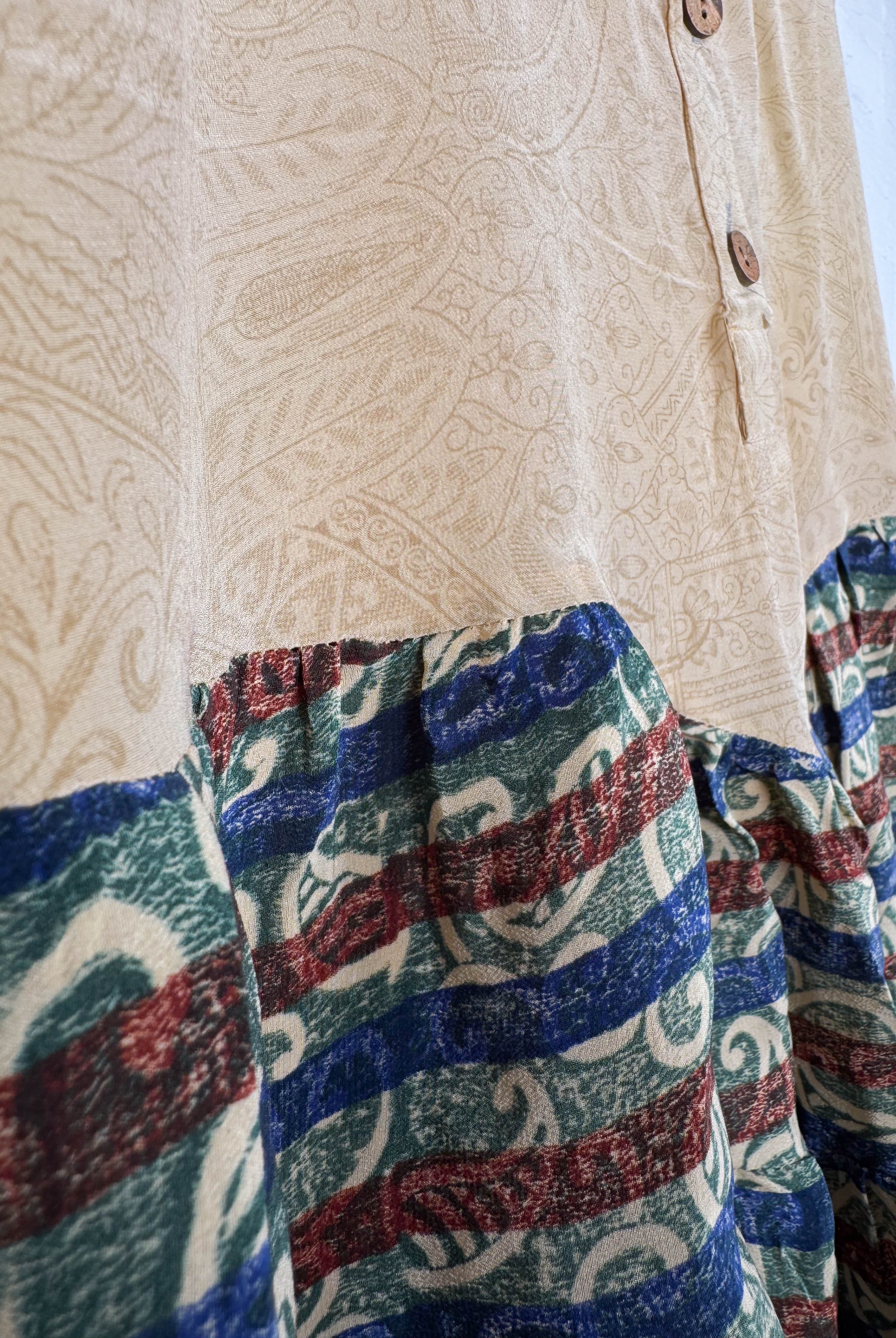 Vintage crepe top - Love Protect Sustain