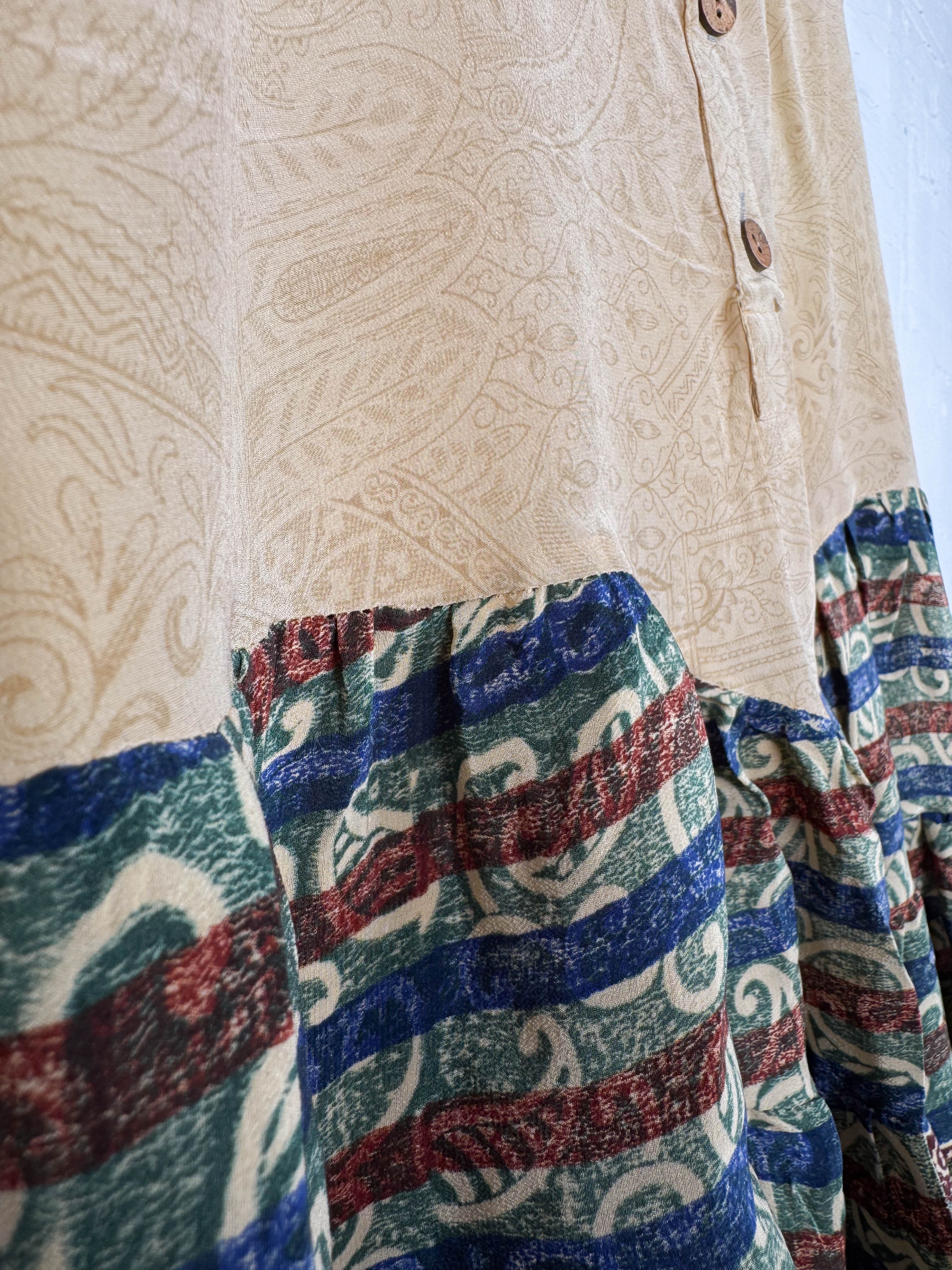 Vintage crepe top - Love Protect Sustain