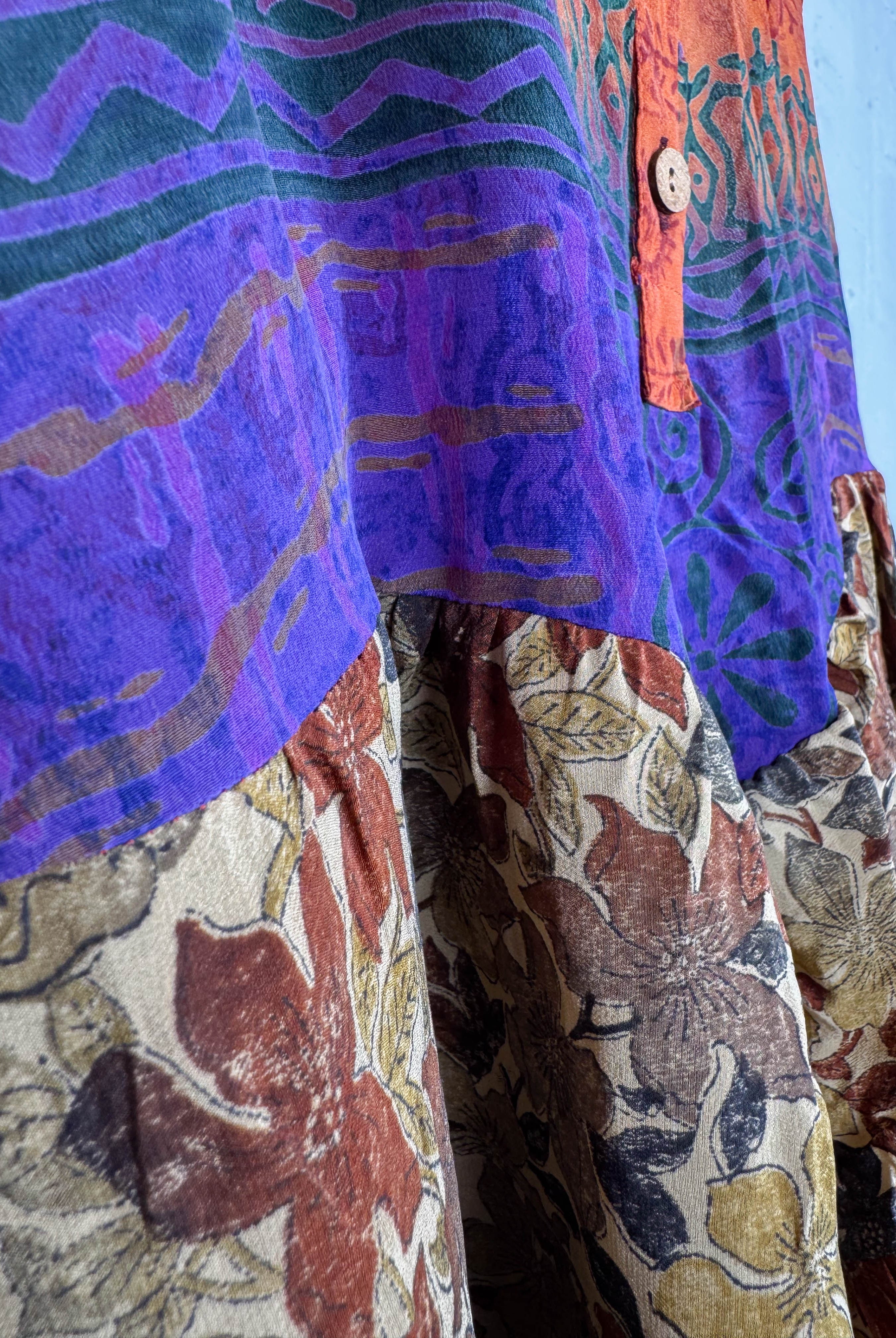 Vintage crepe top - Love Protect Sustain