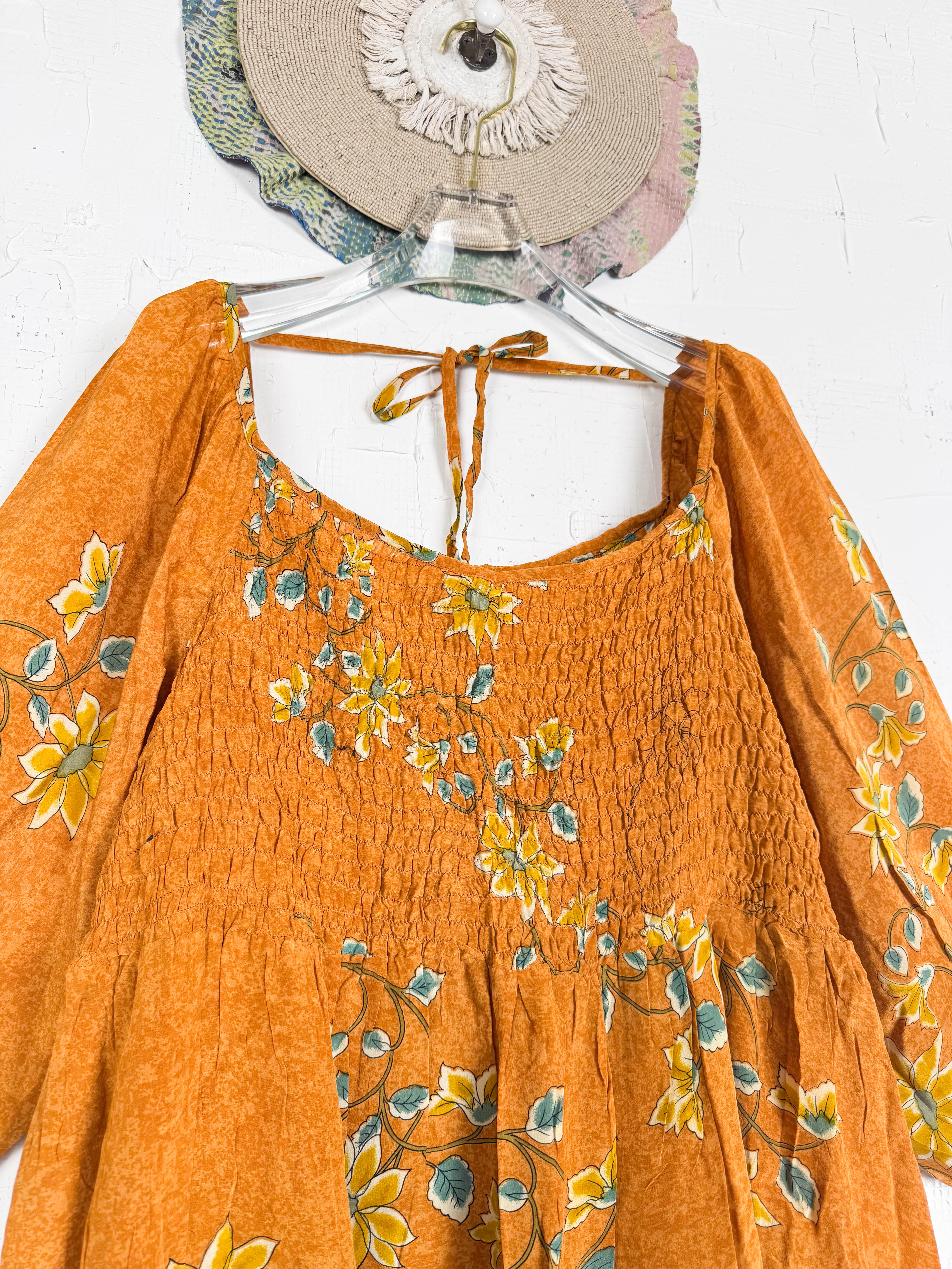 Vintage inspired silk dress - Love Protect Sustain