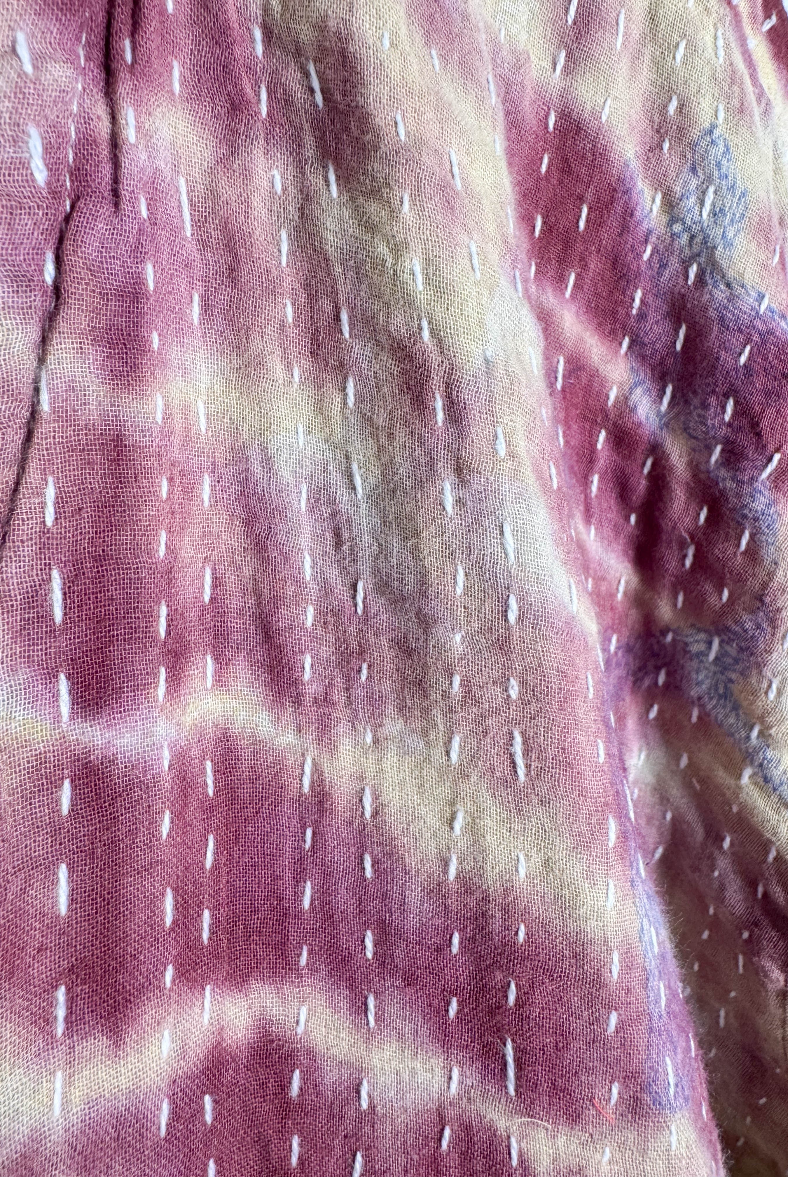 Vintage kantha fabric jumpsuit - Love Protect Sustain