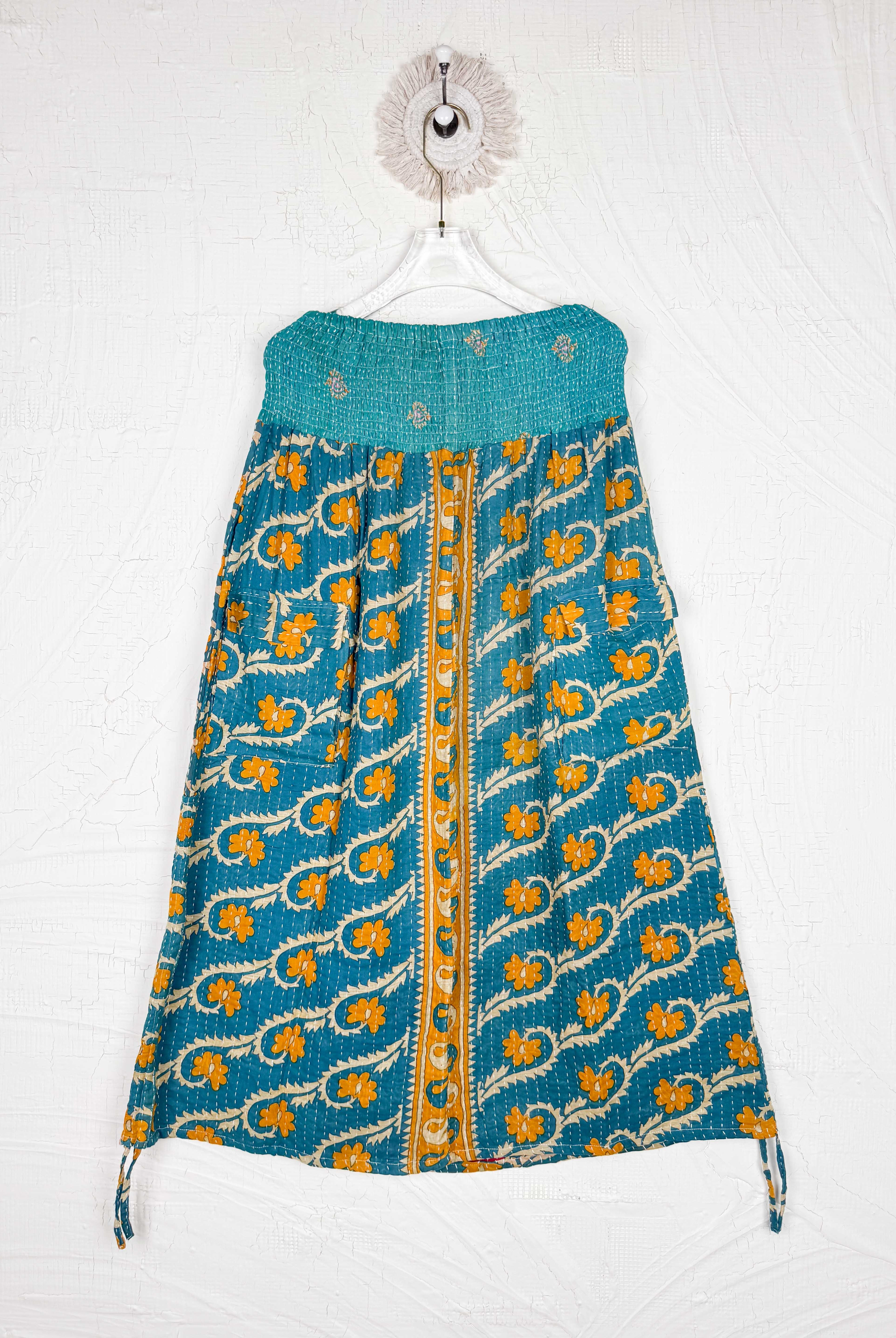 Vintage kantha skirt - Love Protect Sustain
