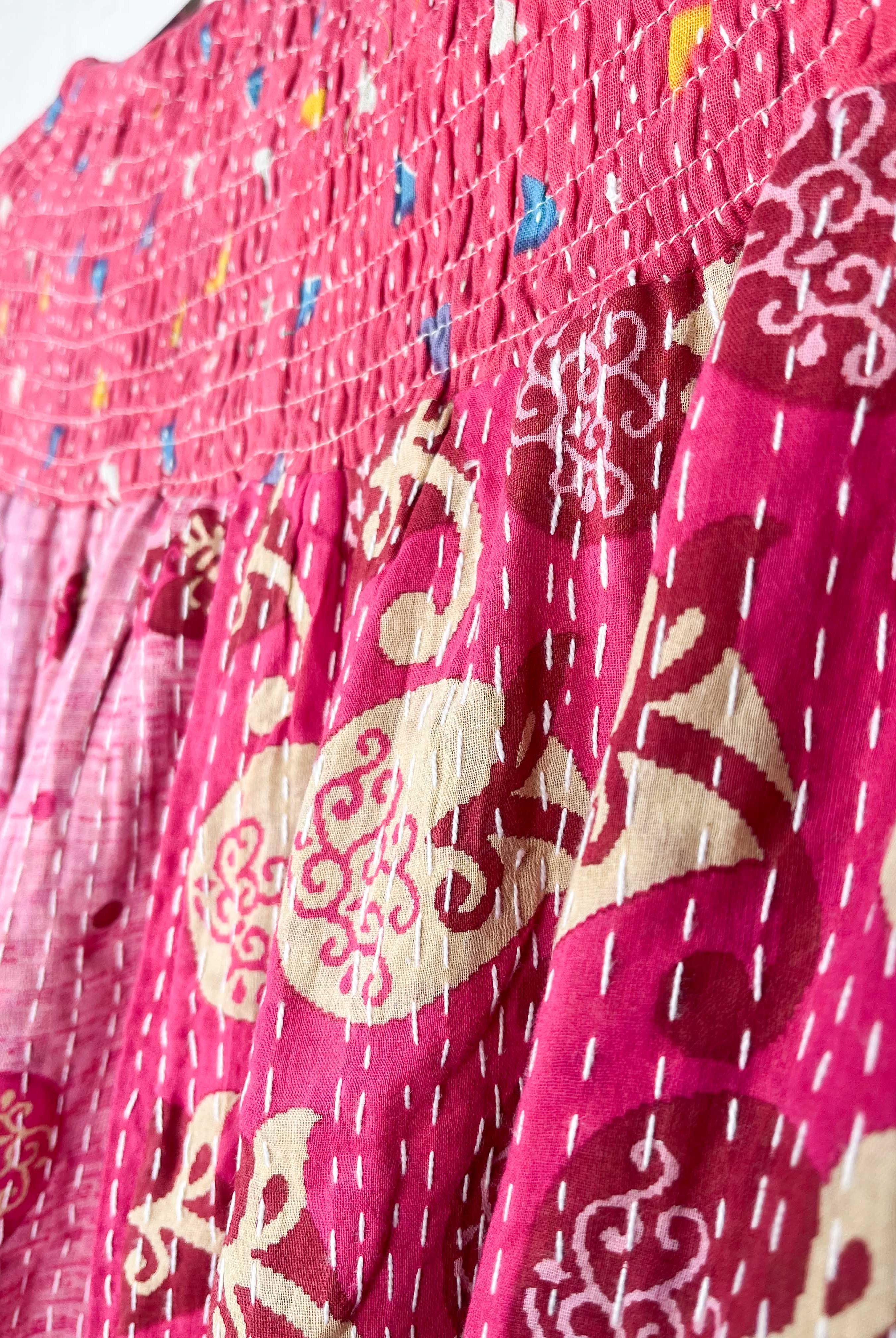 Vintage kantha skirt - Love Protect Sustain