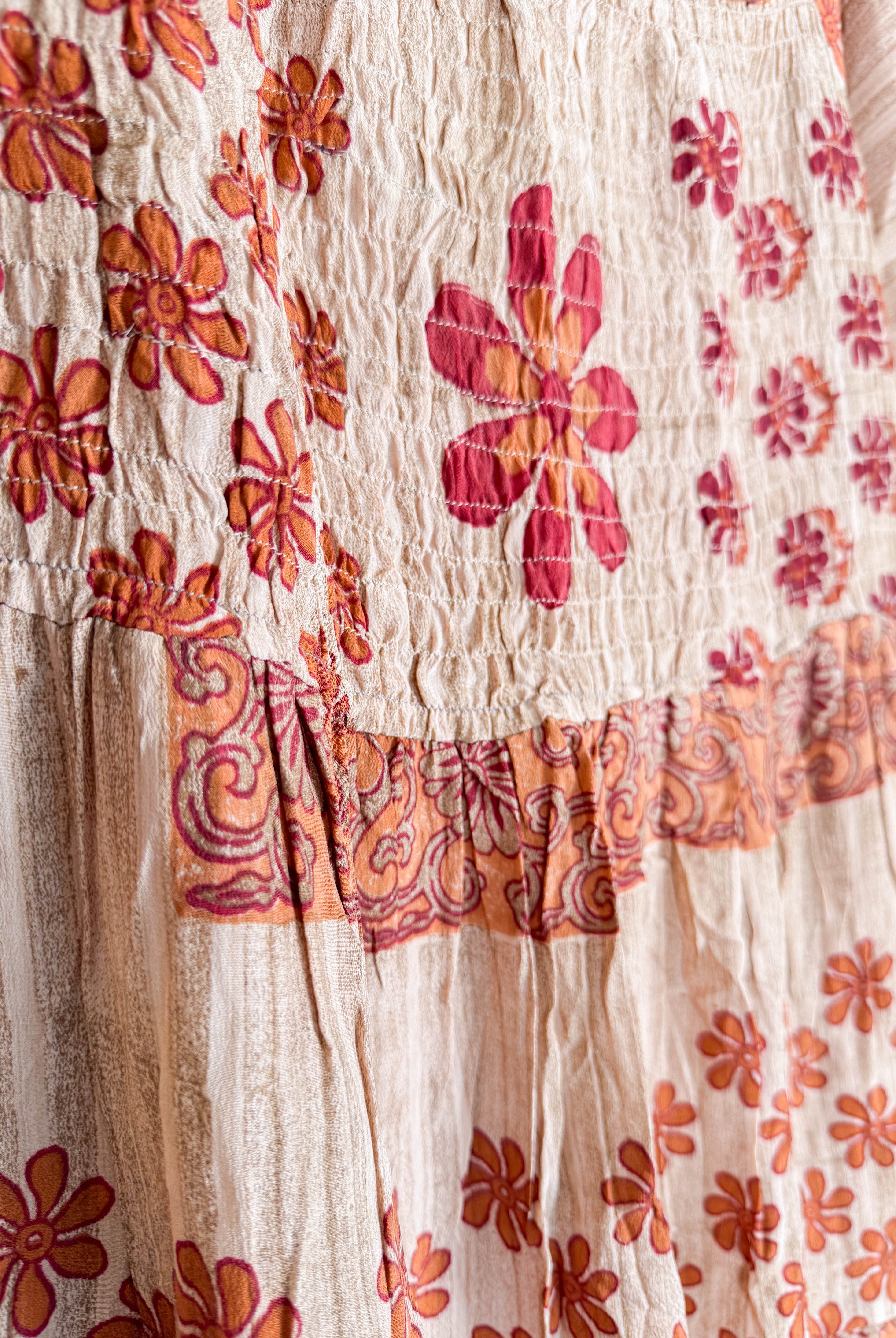 Vintage patchwork dress - Love Protect Sustain