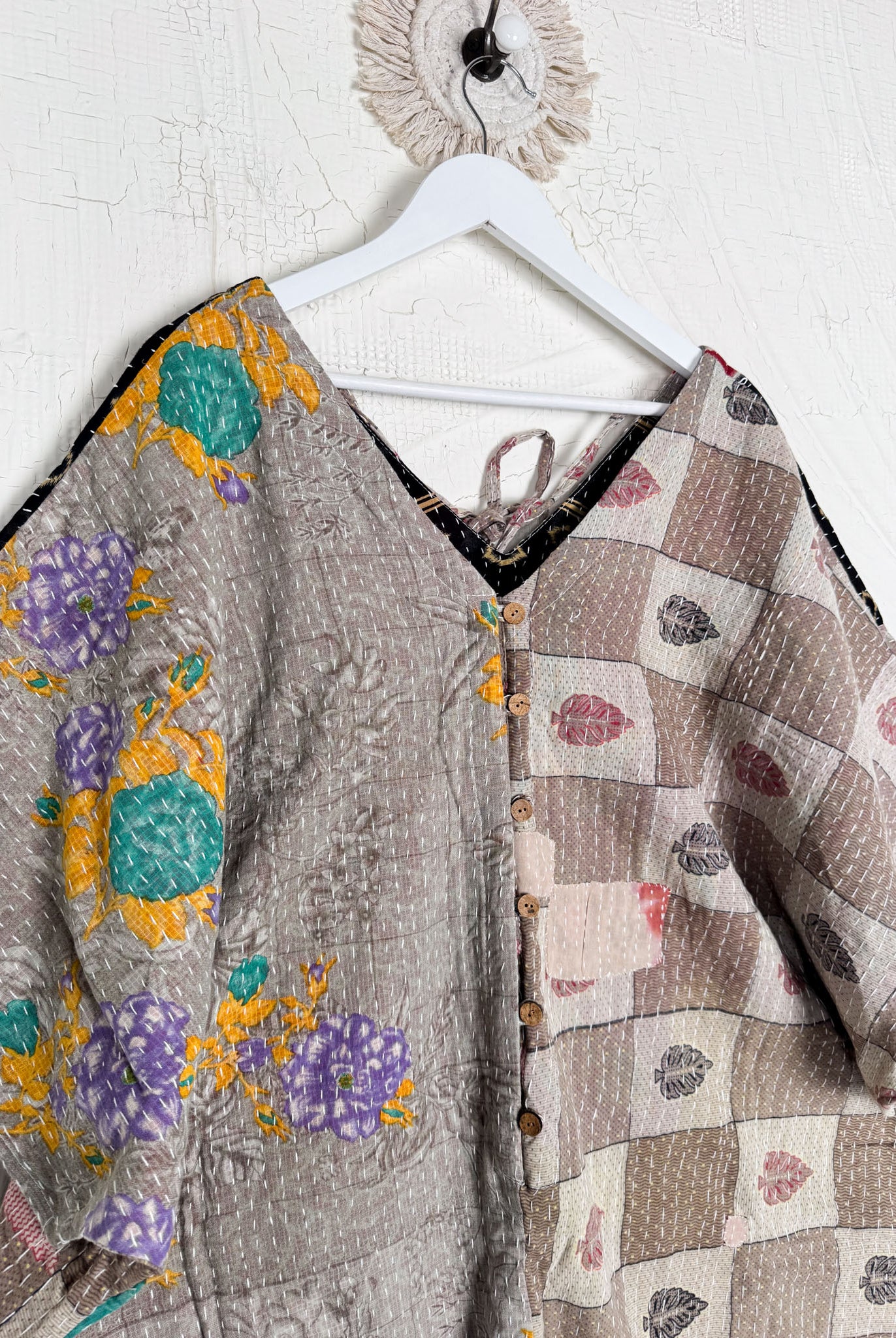 Vintage sari jumpsuit - Love Protect Sustain