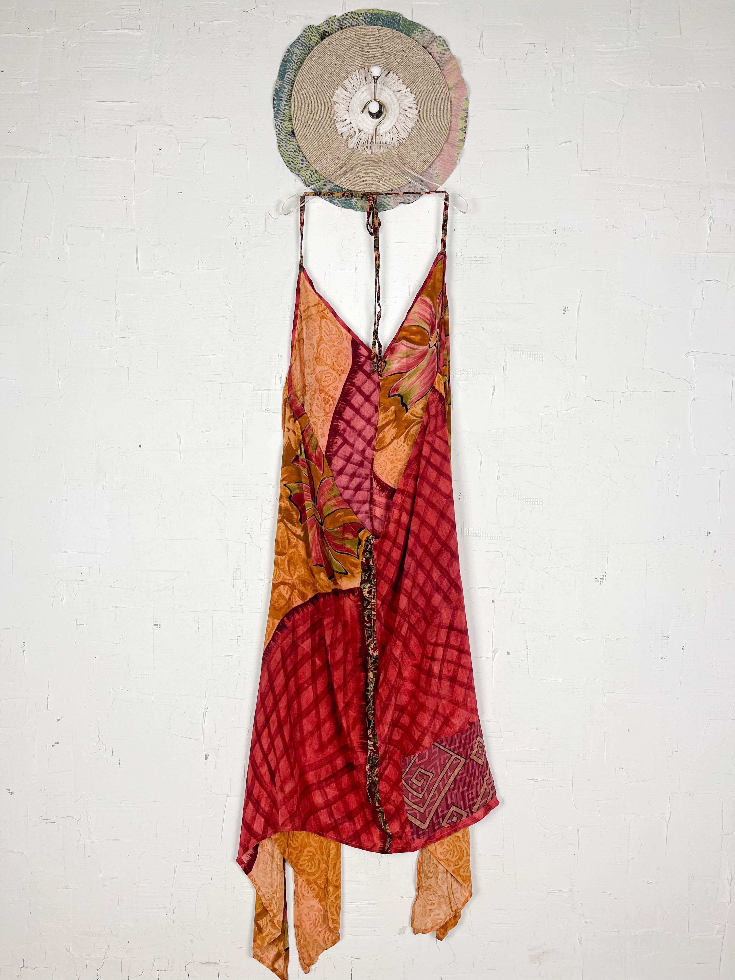 Vintage silk dress - Love Protect Sustain