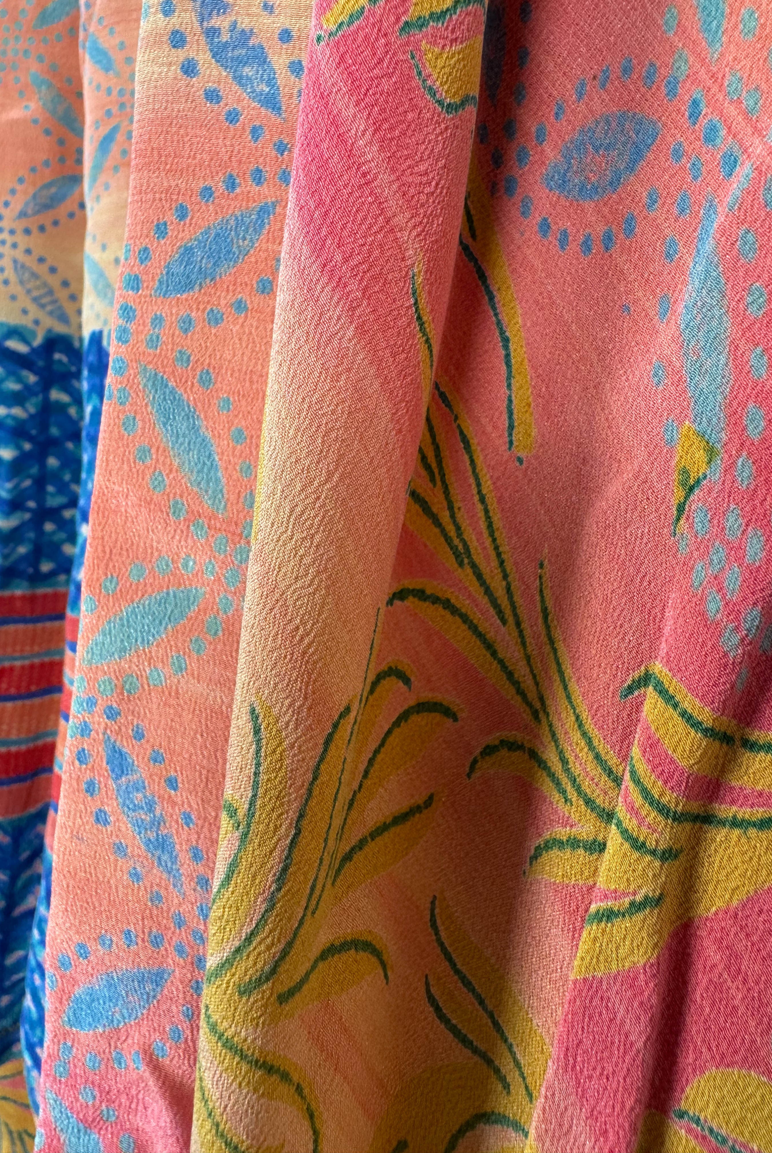 Vintage silk dress - Love Protect Sustain