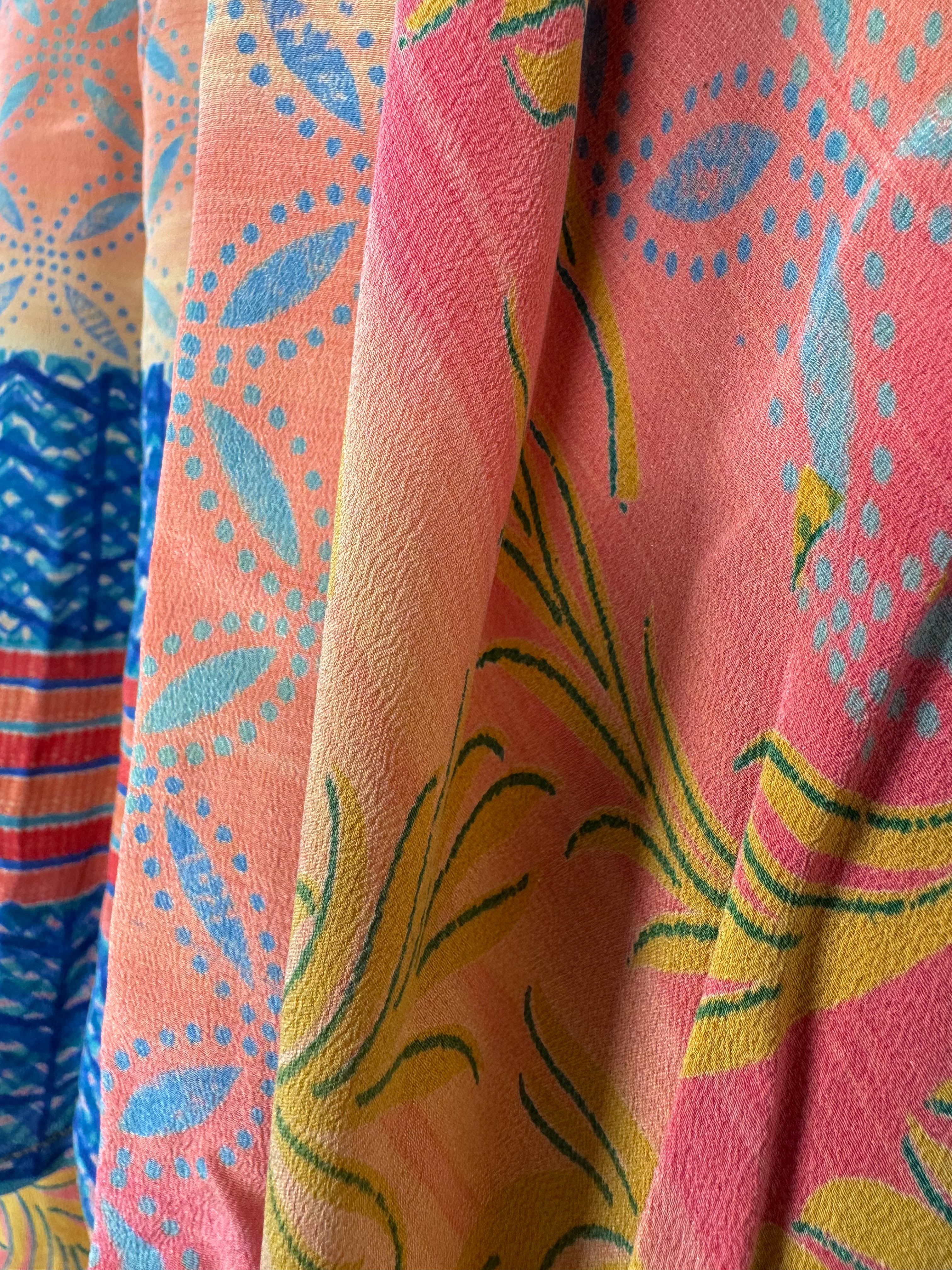 Vintage silk dress - Love Protect Sustain