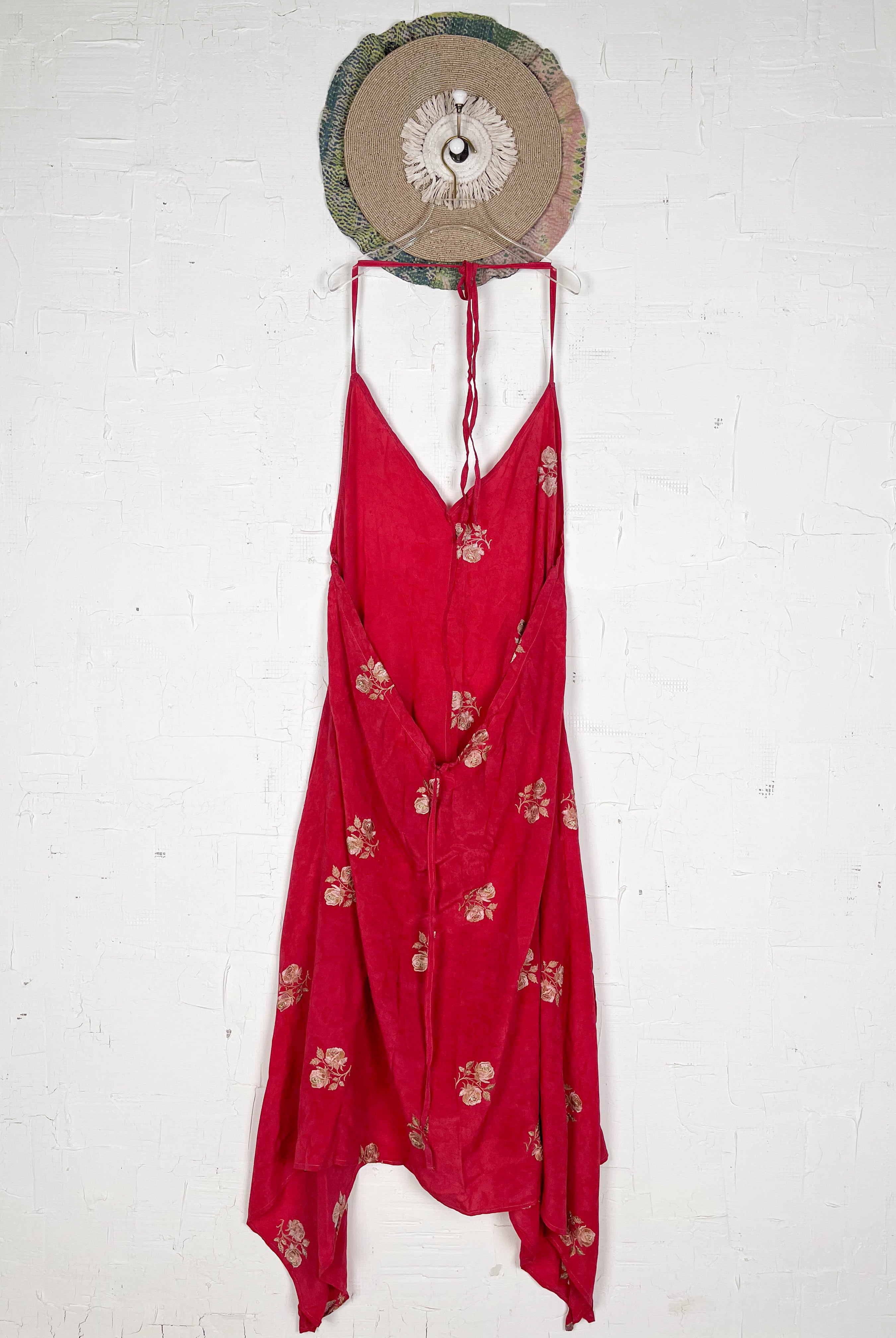 Vintage silk dress - Love Protect Sustain