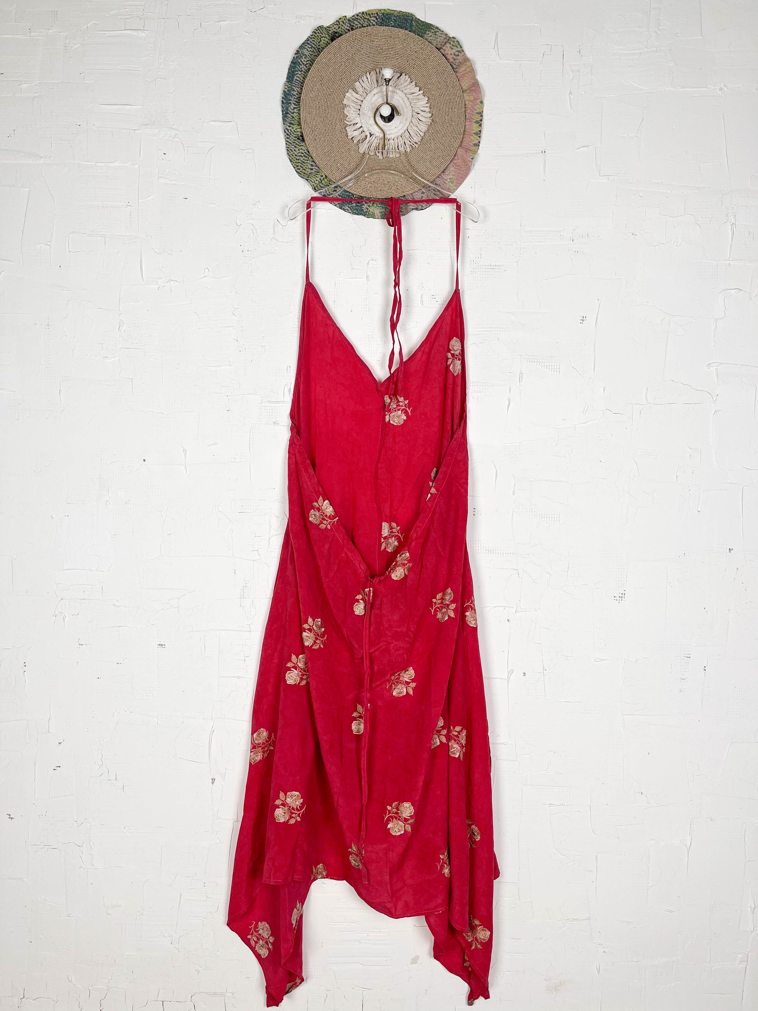 Vintage silk dress - Love Protect Sustain