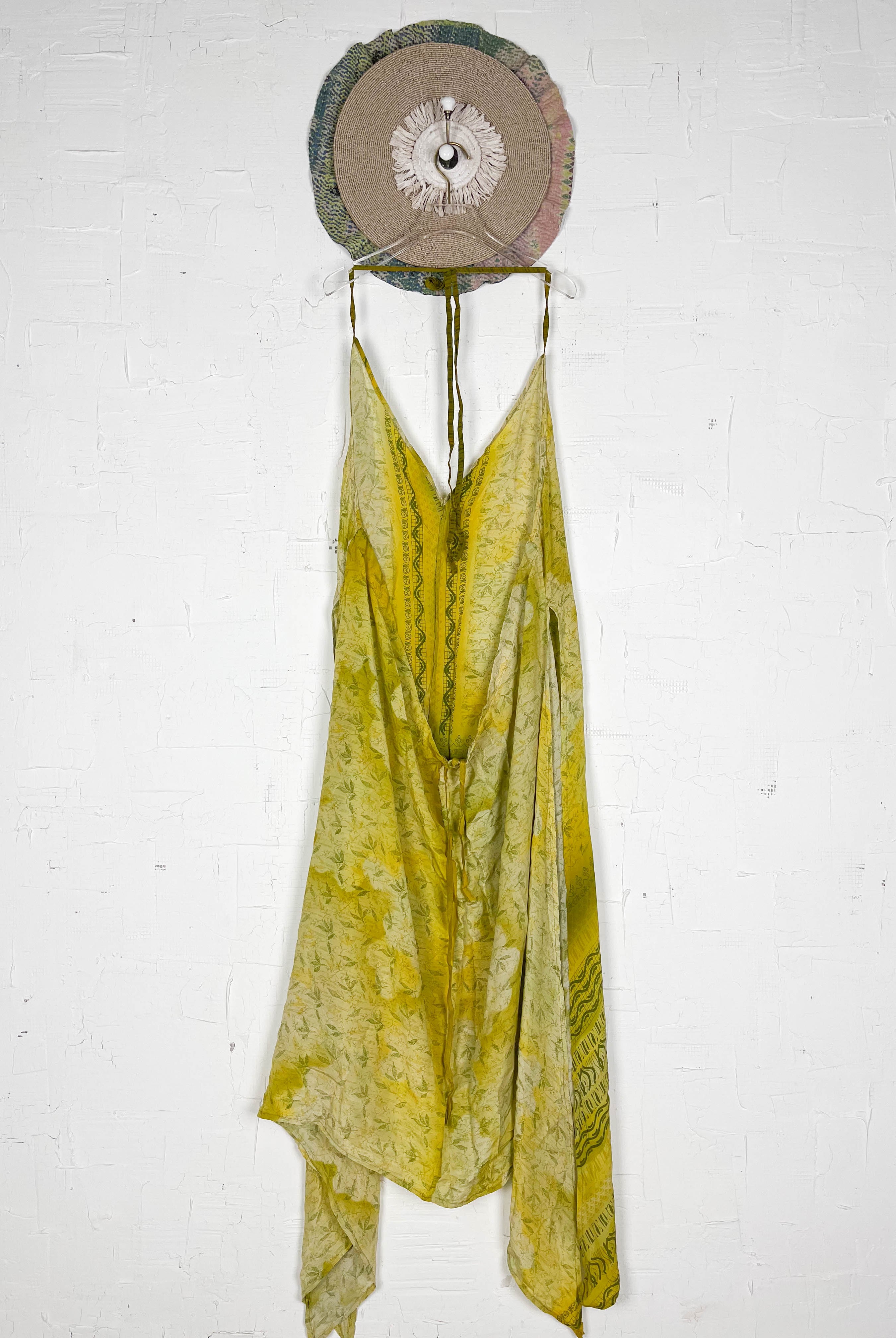 Vintage silk halter dress - Love Protect Sustain