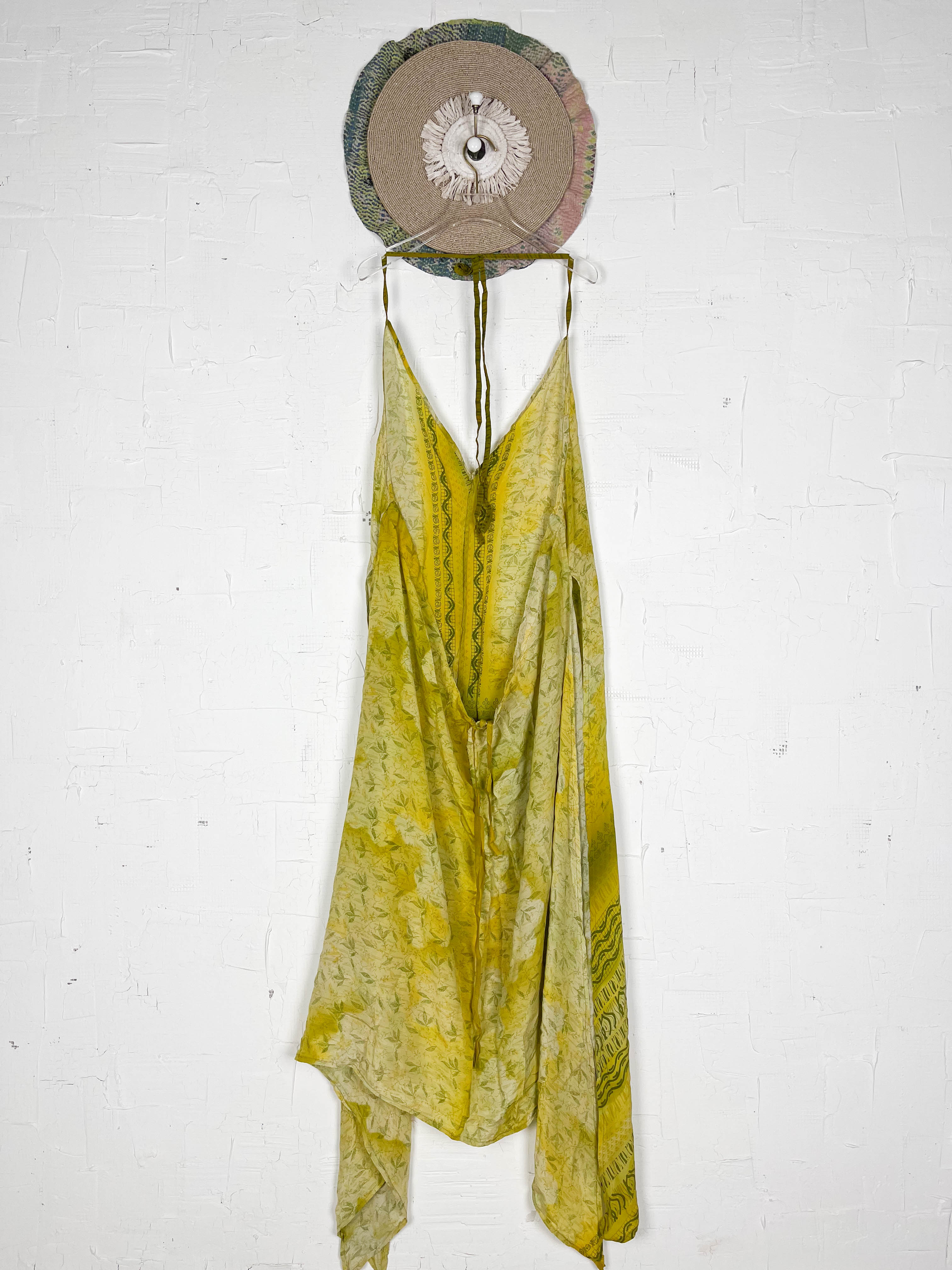 Vintage silk halter dress - Love Protect Sustain