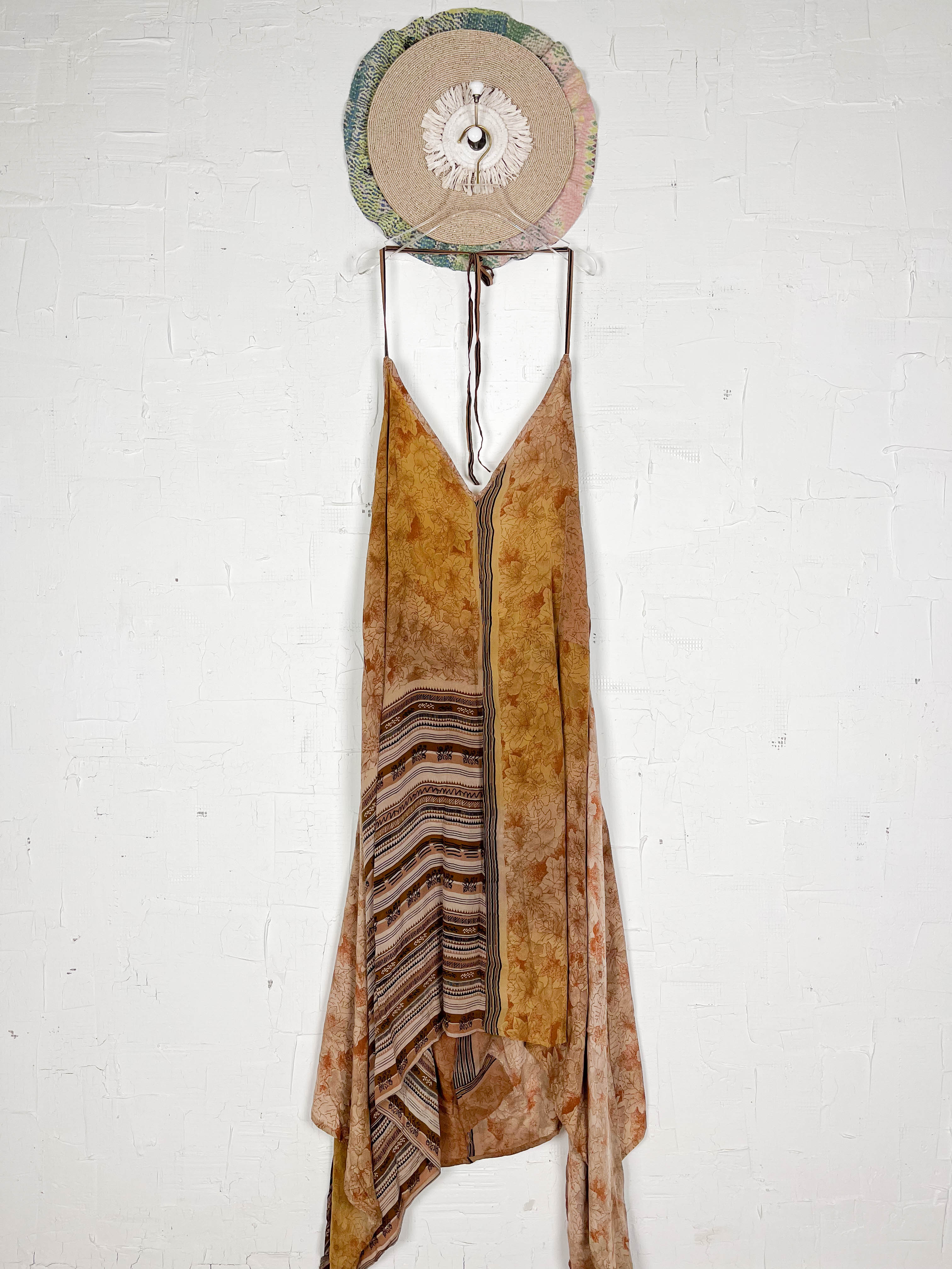 Vintage silk halter dress - Love Protect Sustain