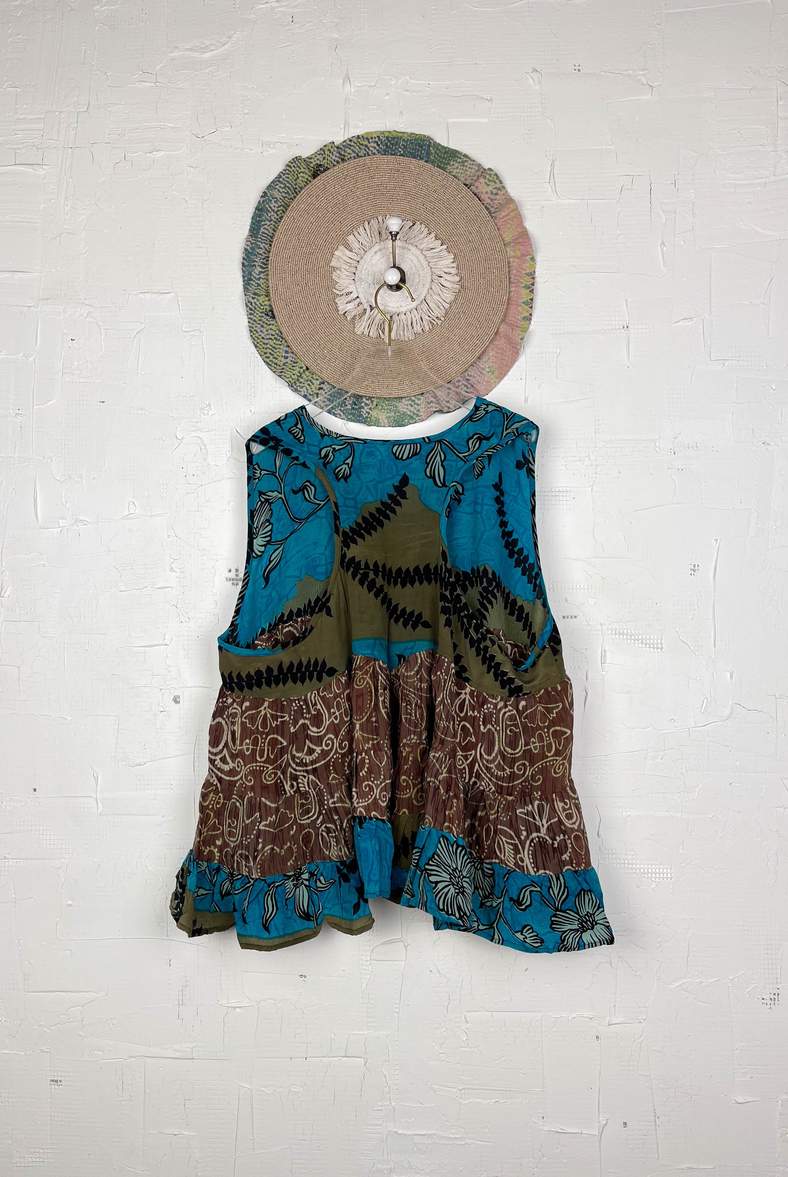 Vintage silk vest - Love Protect Sustain