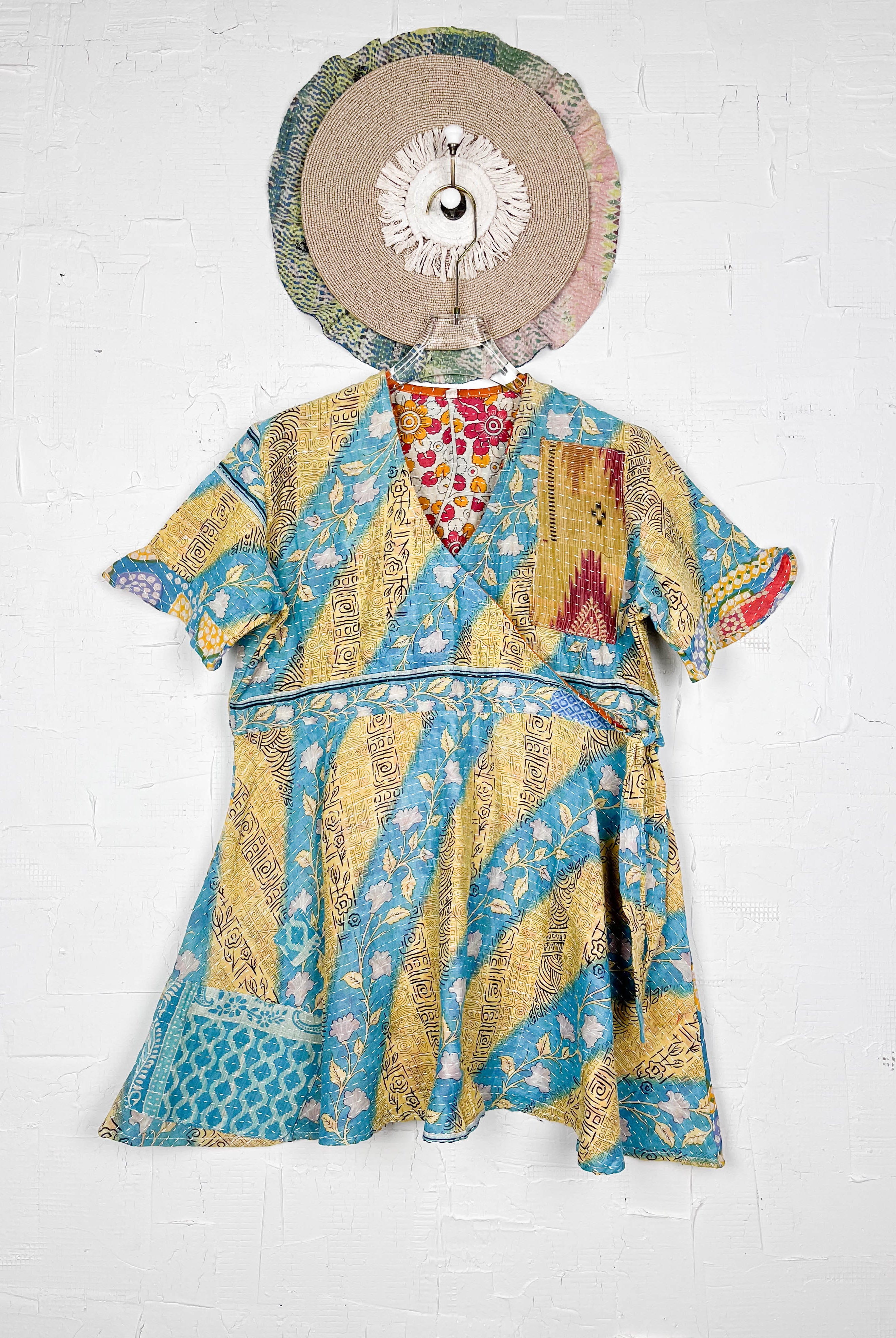 Vintage style wrap dress - Love Protect Sustain