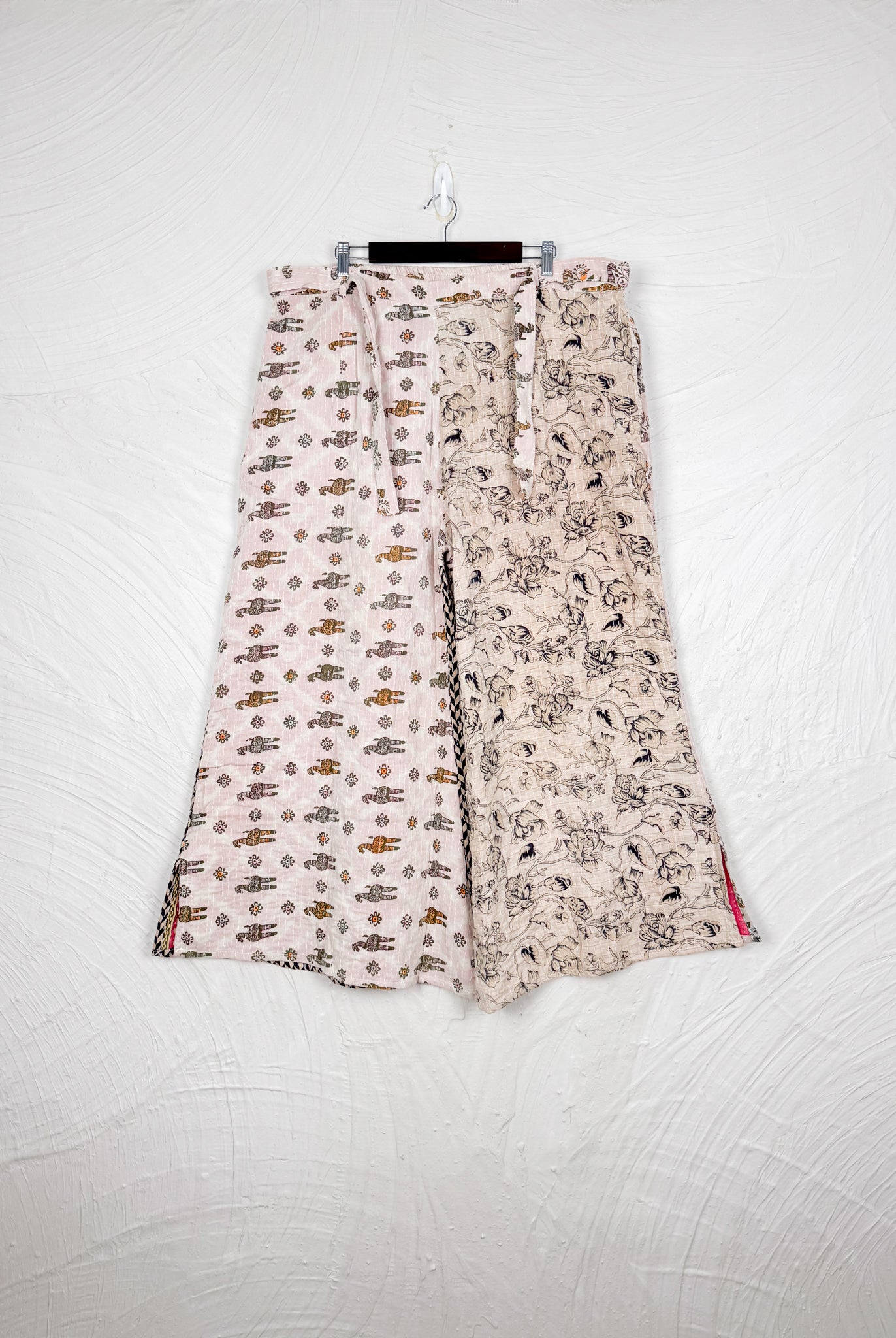 White Kantha Pants - Love Protect Sustain