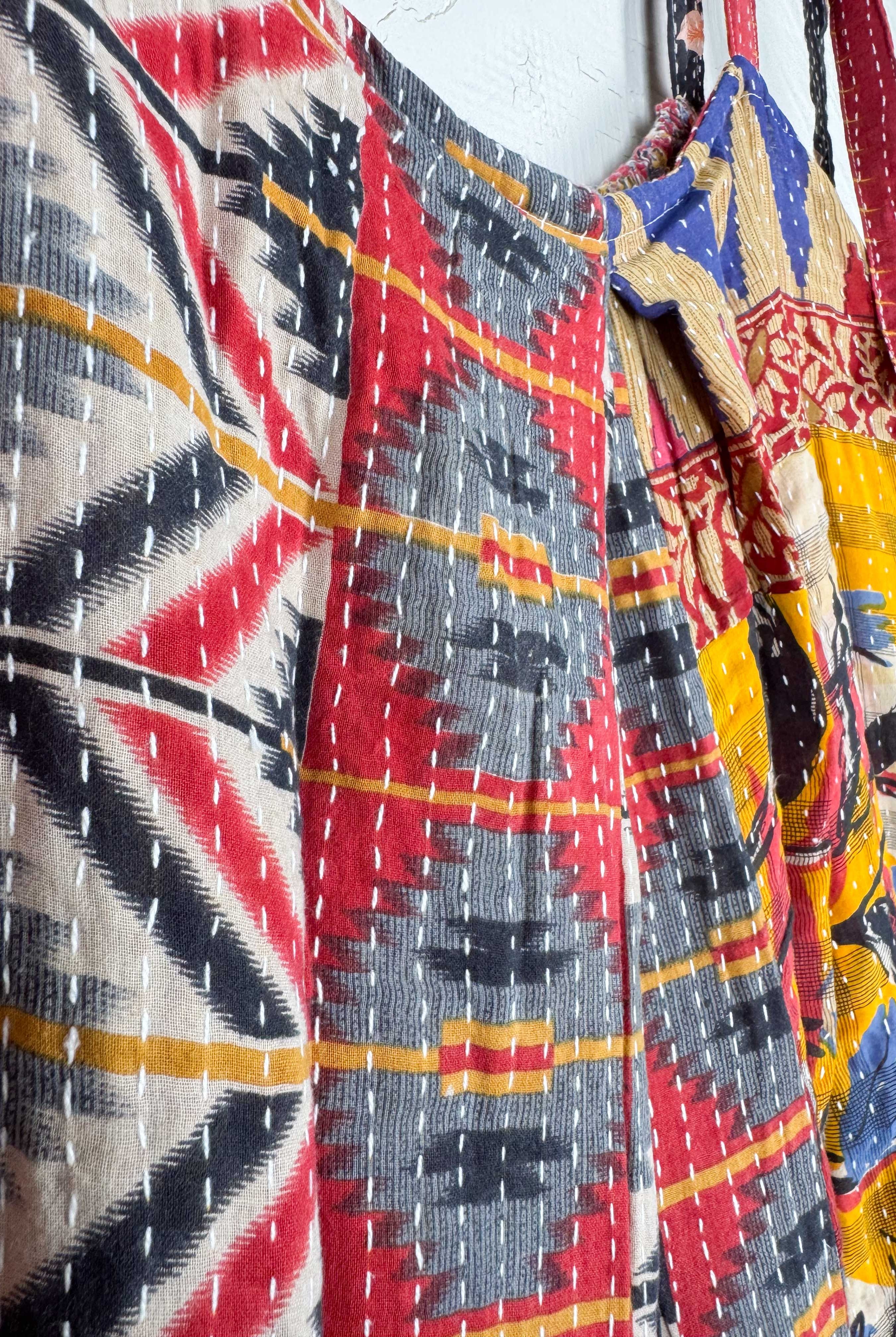 Wide-leg Kantha Jumpsuit - Love Protect Sustain