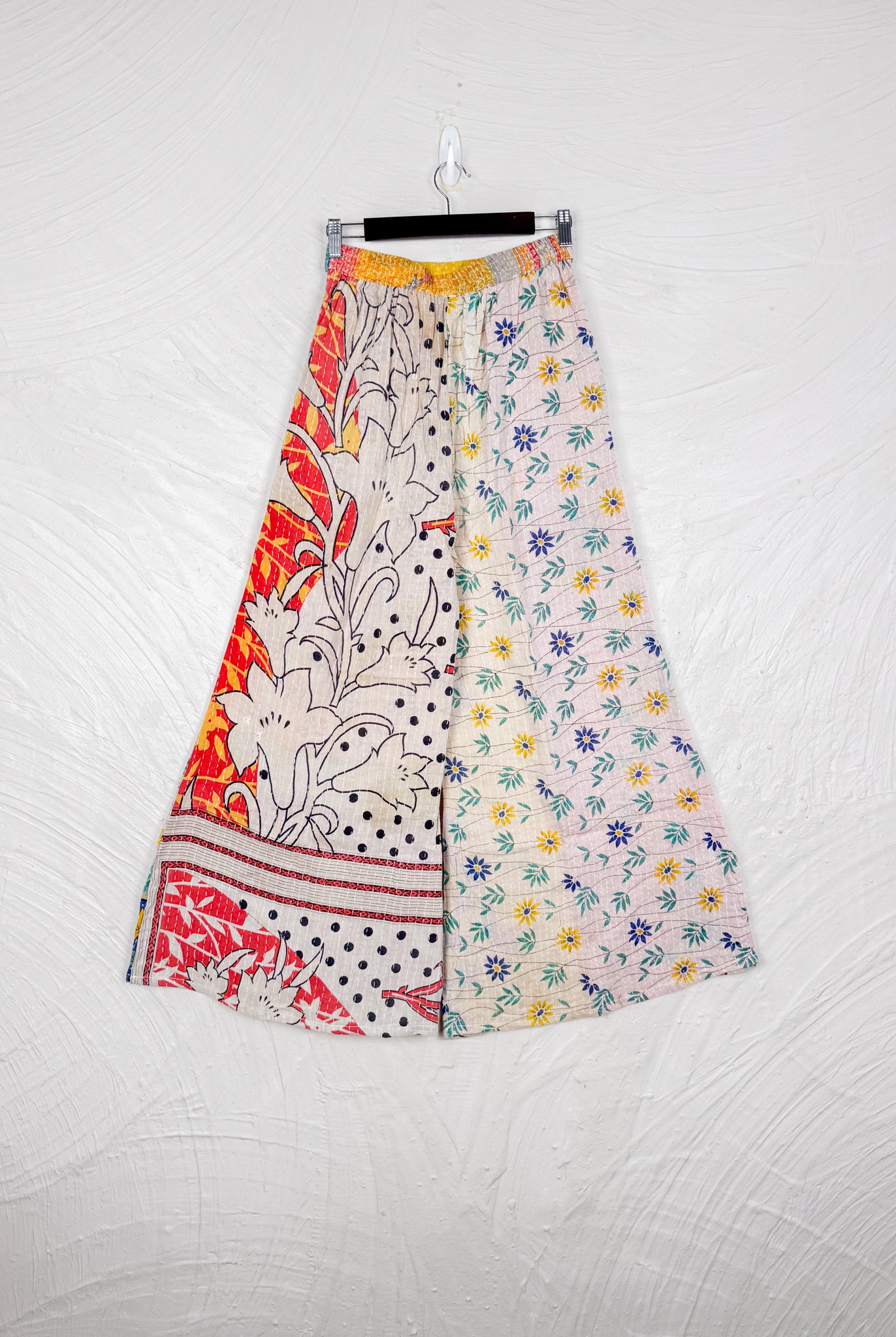 Wide Leg Kantha Pants - Love Protect Sustain