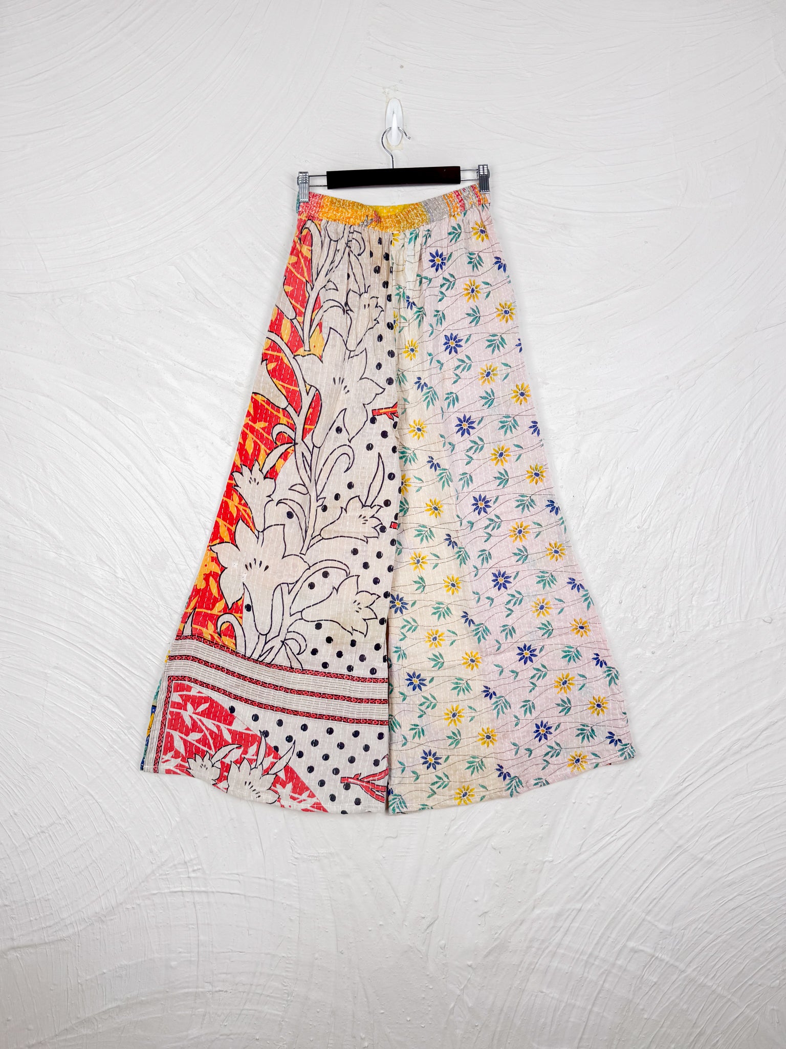 Wide Leg Kantha Pants - Love Protect Sustain