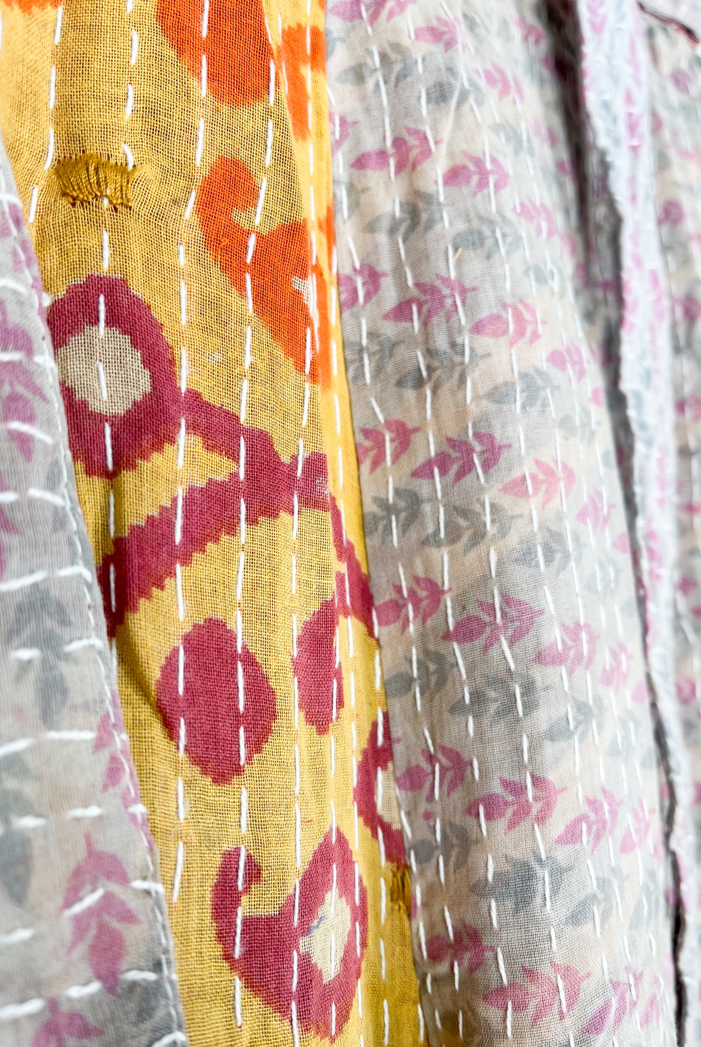 Wide Leg Kantha Pants - Love Protect Sustain