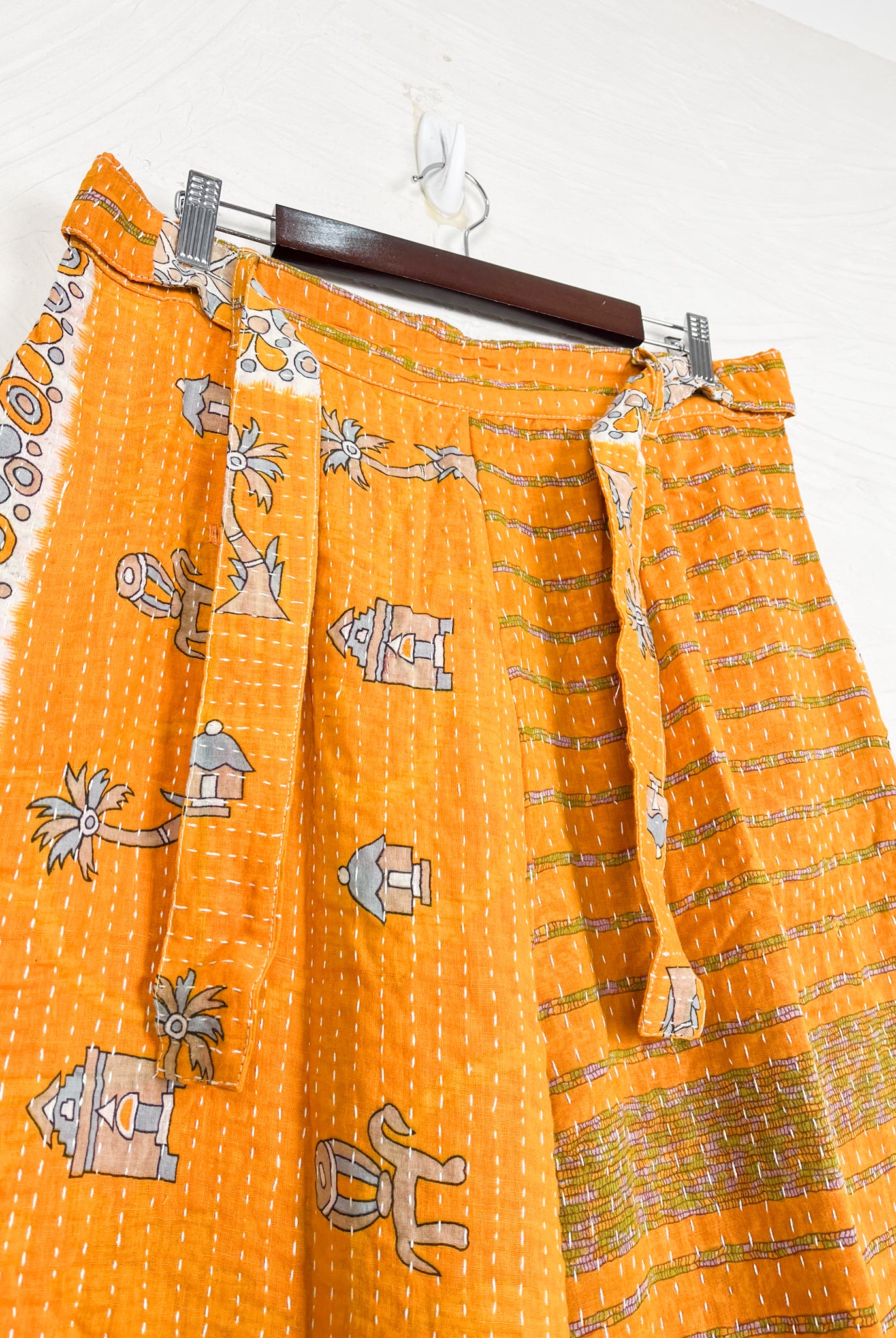 Wide Leg Kantha Pants - Love Protect Sustain