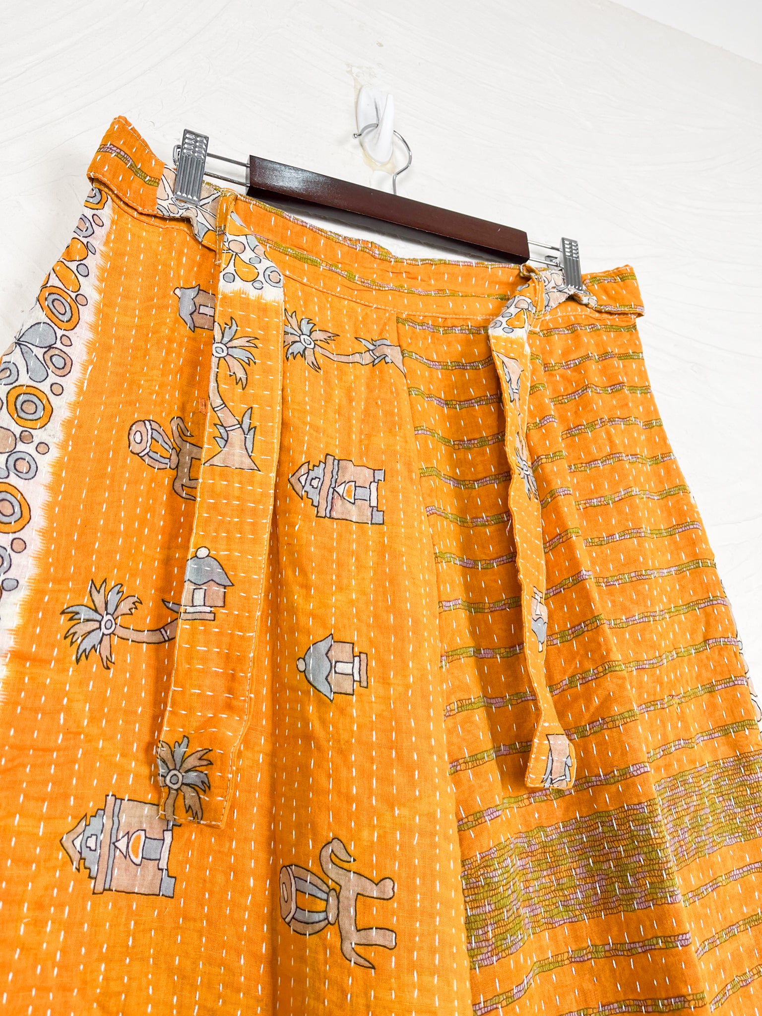 Wide Leg Kantha Pants - Love Protect Sustain