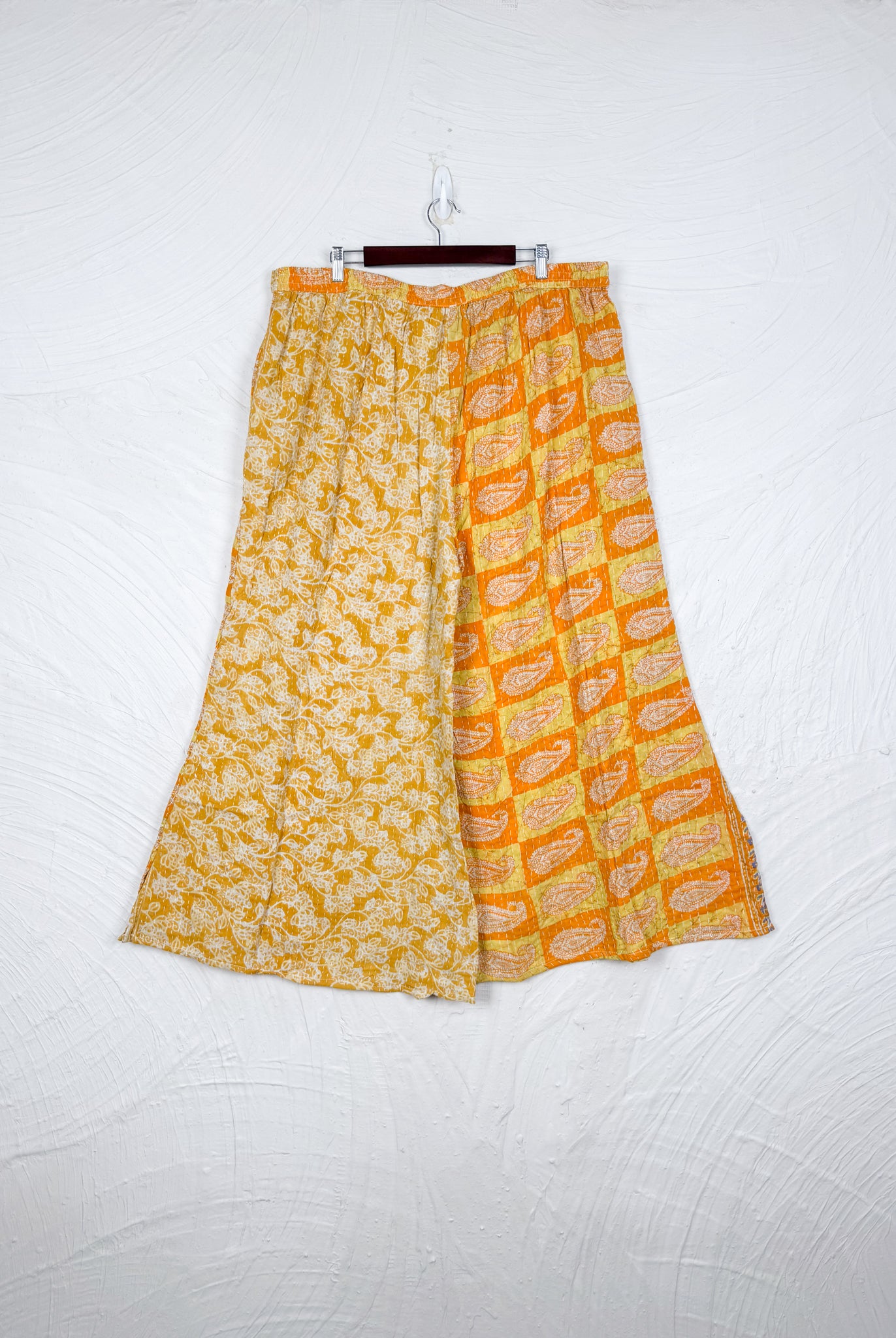 Wide Leg Kantha Pants - Love Protect Sustain