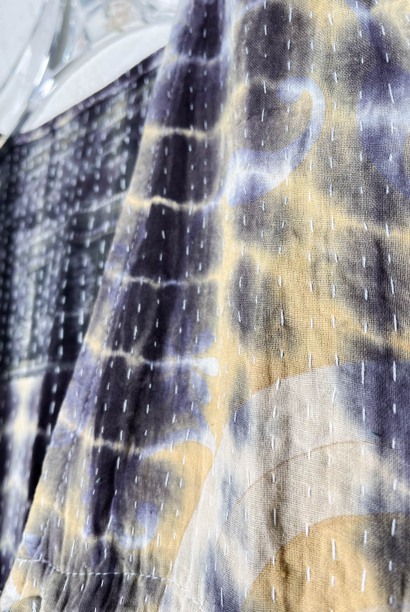 Wide leg kantha jumpsuit - Love Protect Sustain