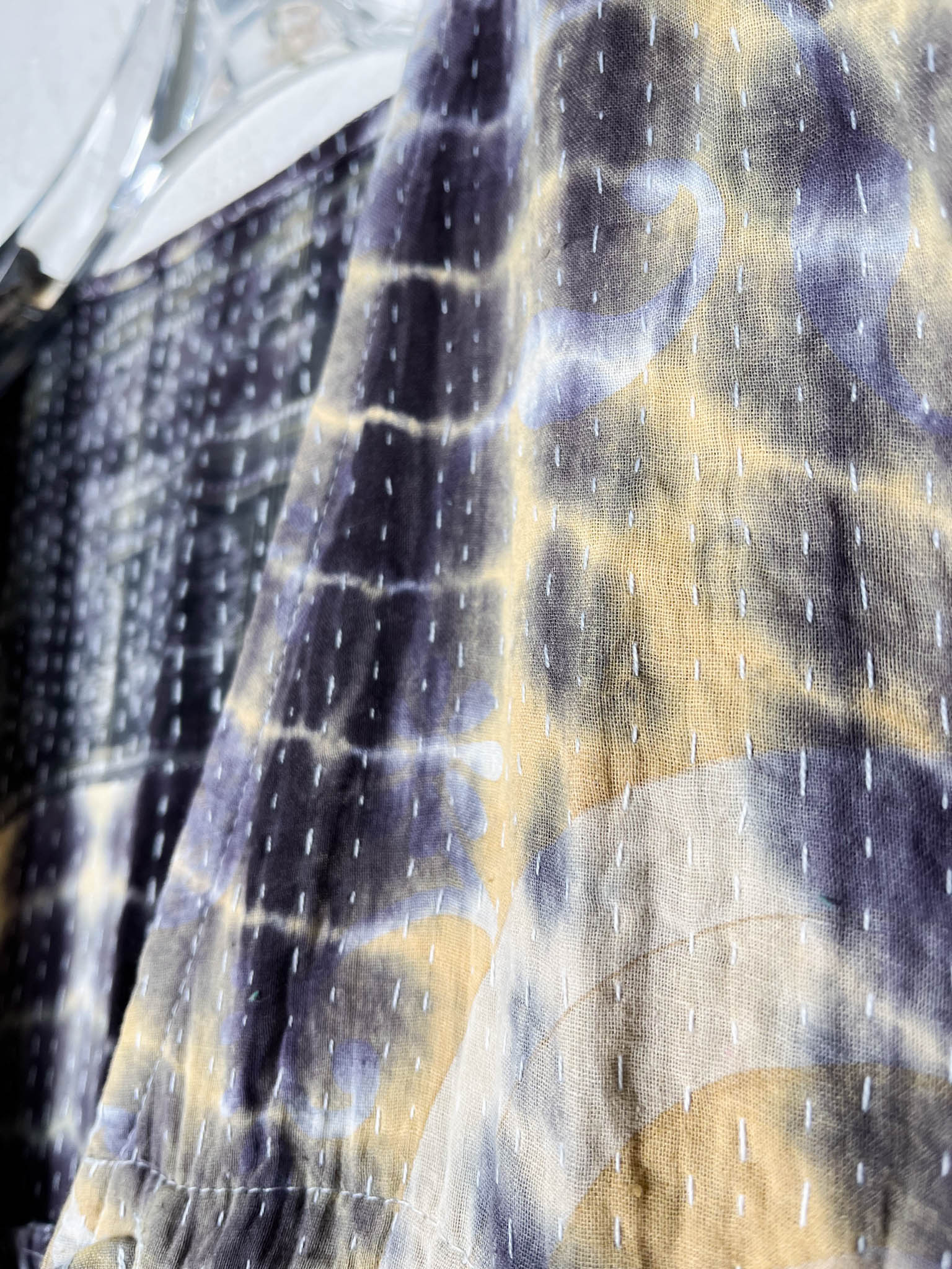 Wide leg kantha jumpsuit - Love Protect Sustain