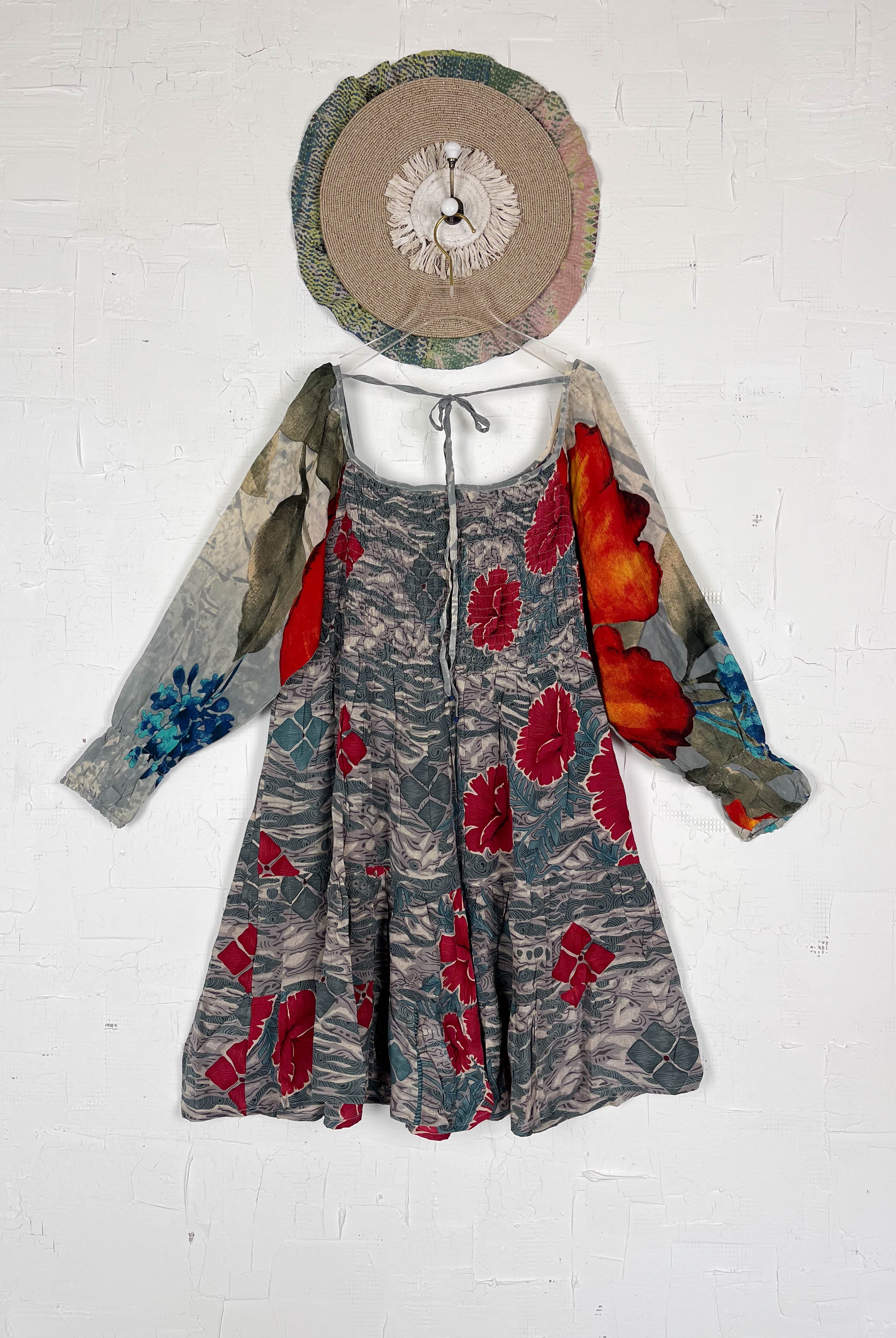 Women Silk Dress - Love Protect Sustain