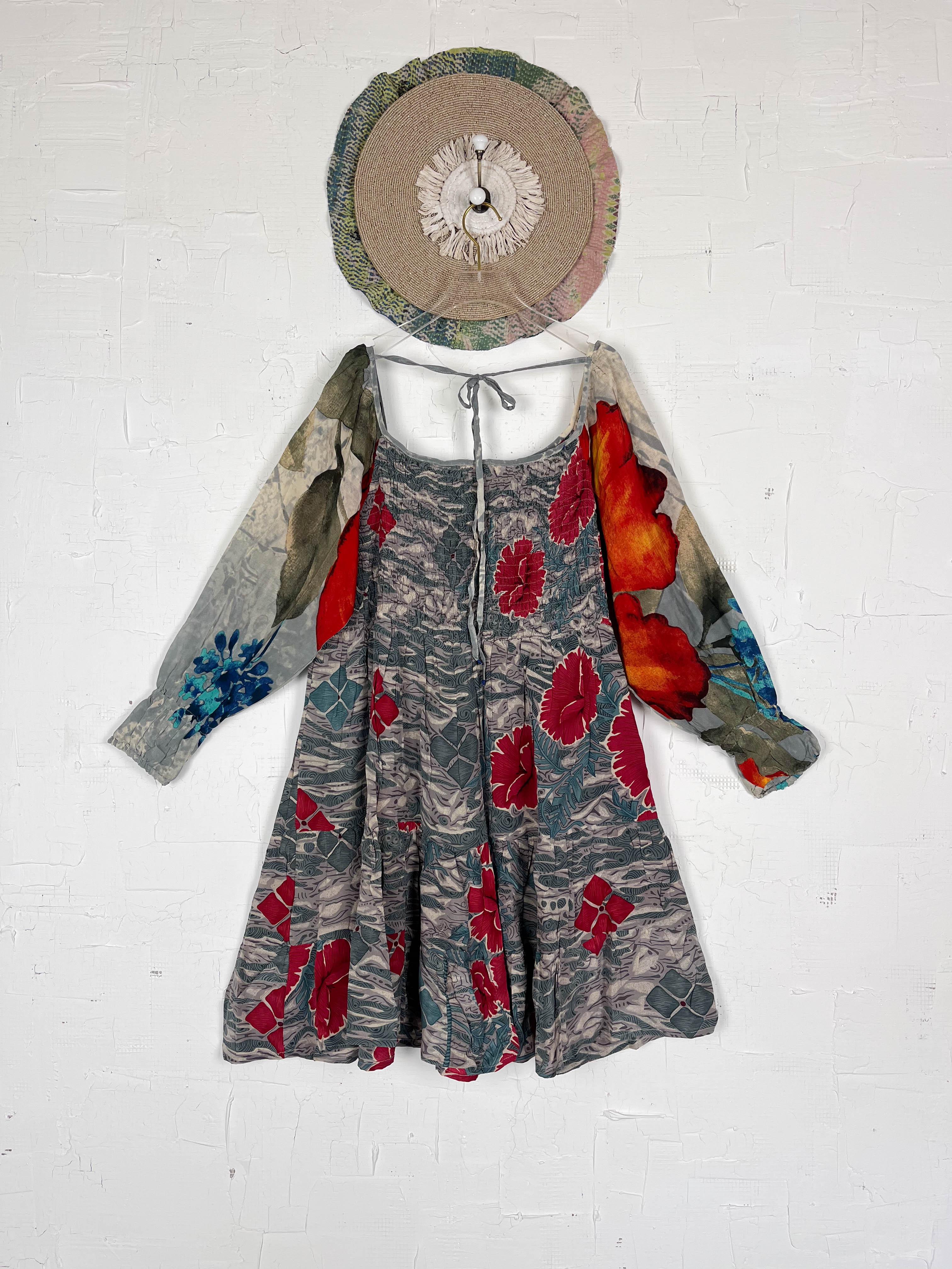 Women Silk Dress - Love Protect Sustain