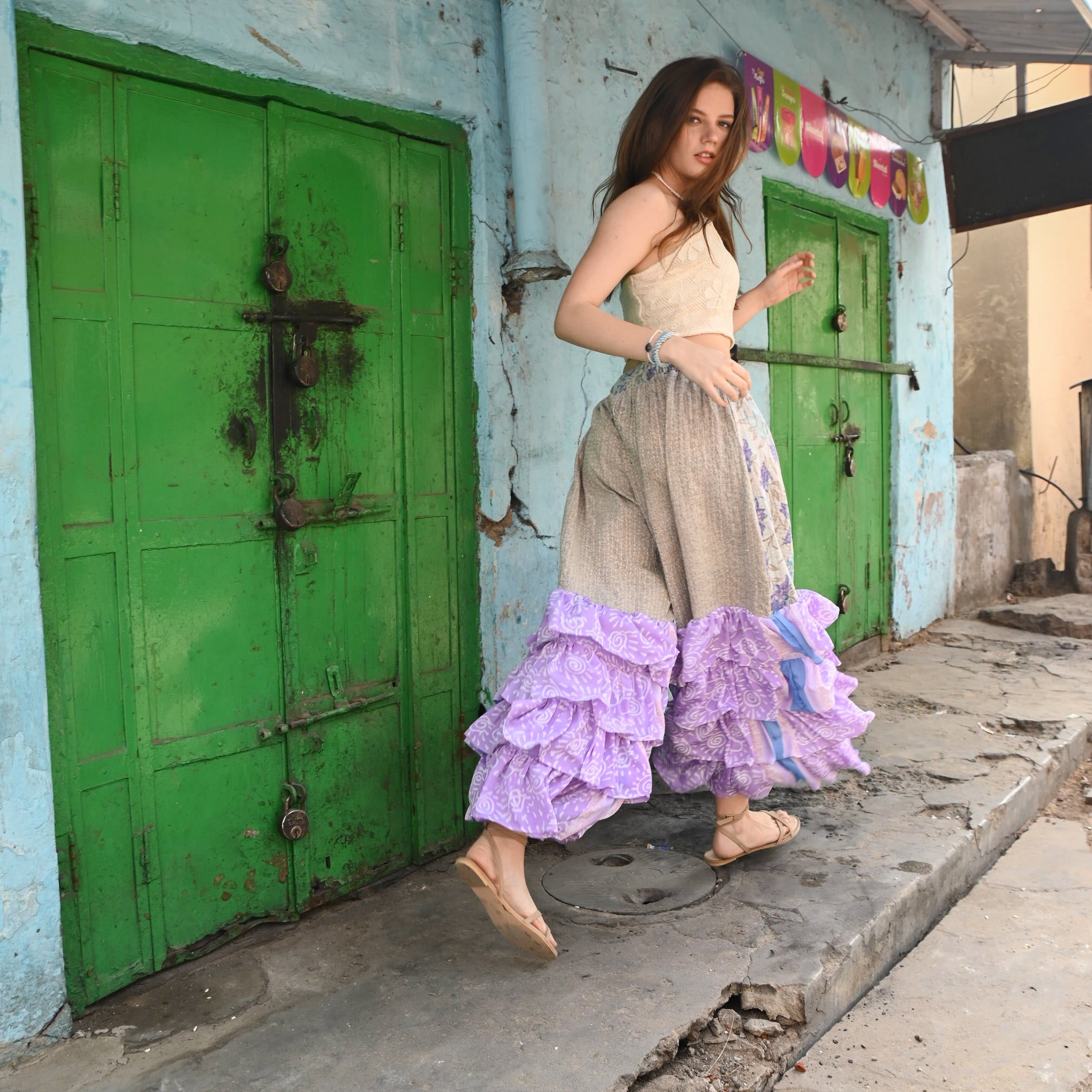 Women Kantha Lounge Pants - Love Protect Sustain