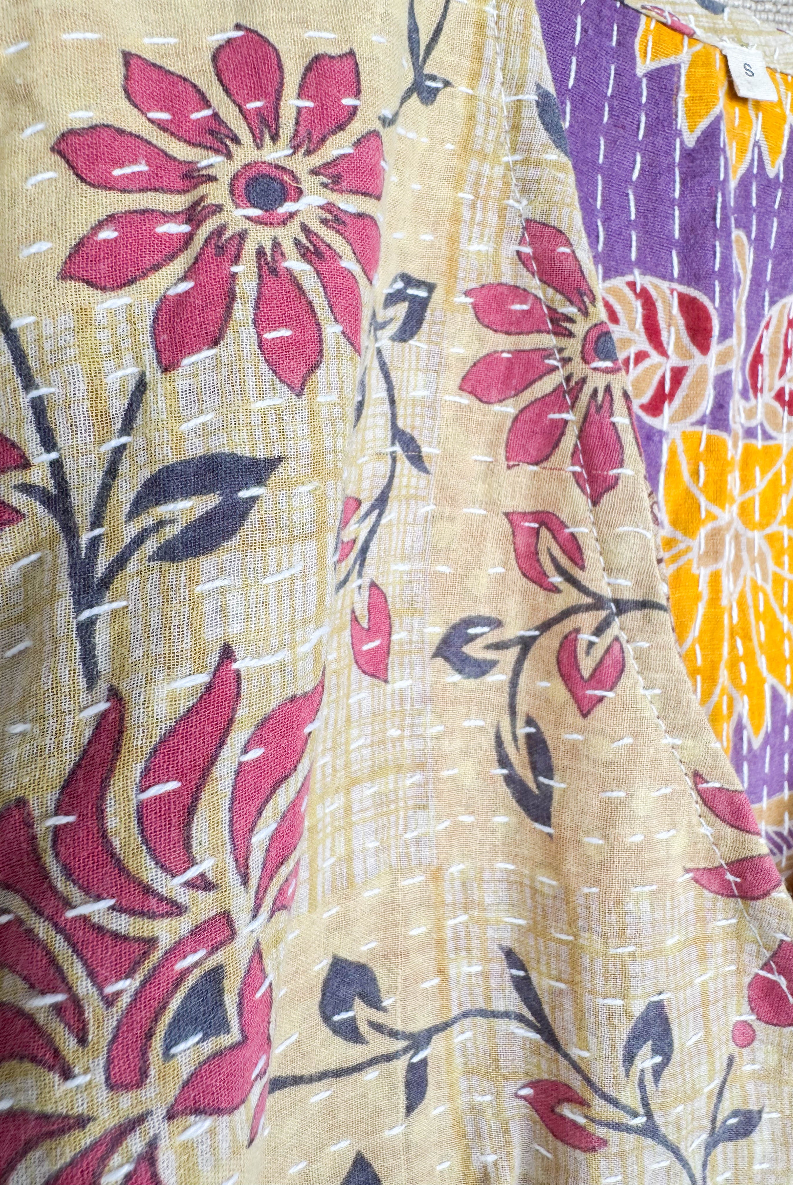 Wrap Kantha dress - Love Protect Sustain