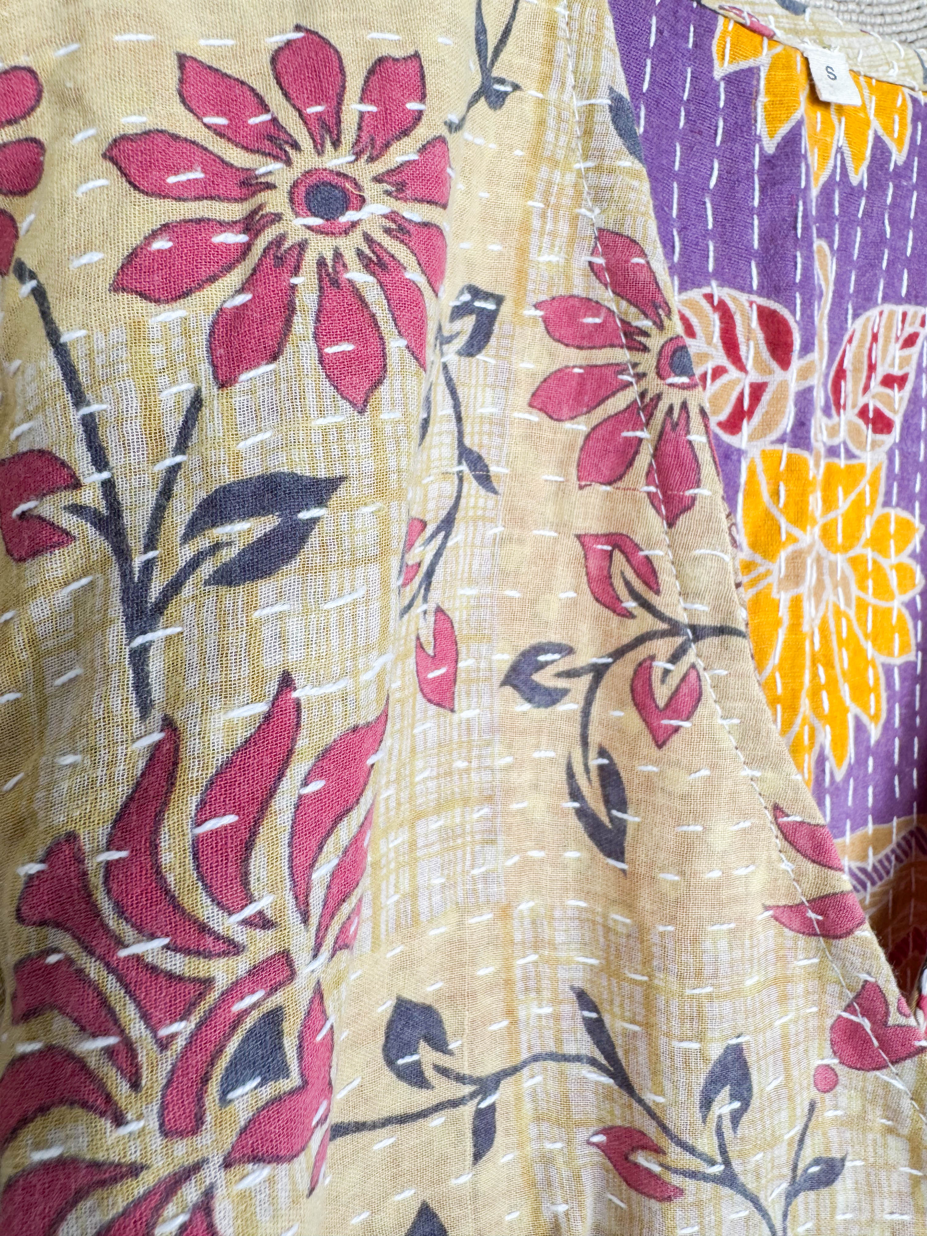 Wrap Kantha dress - Love Protect Sustain