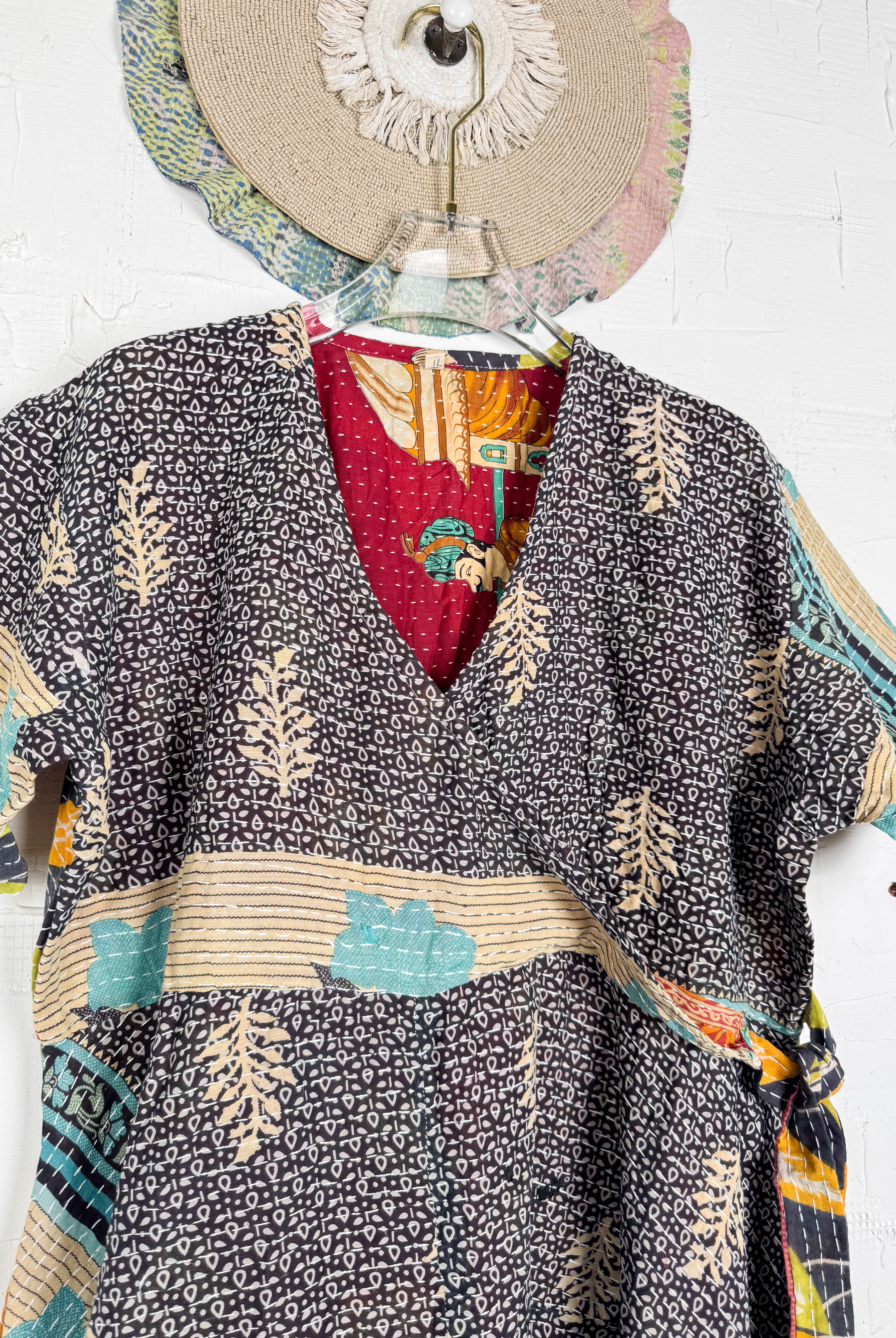 Wrap Kantha dress- Love Protect Sustain
