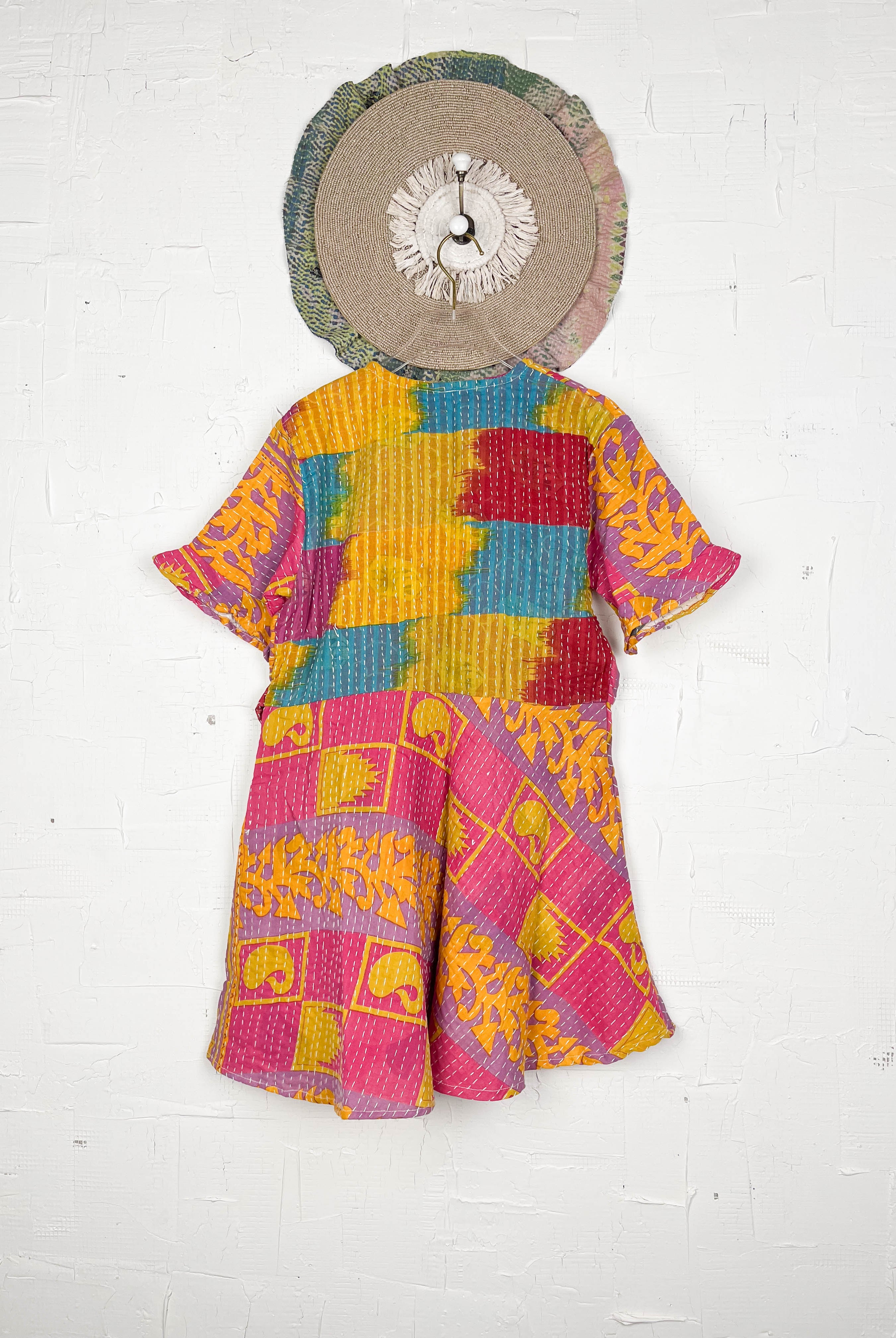 Wrap Kantha dress - Love Protect Sustain