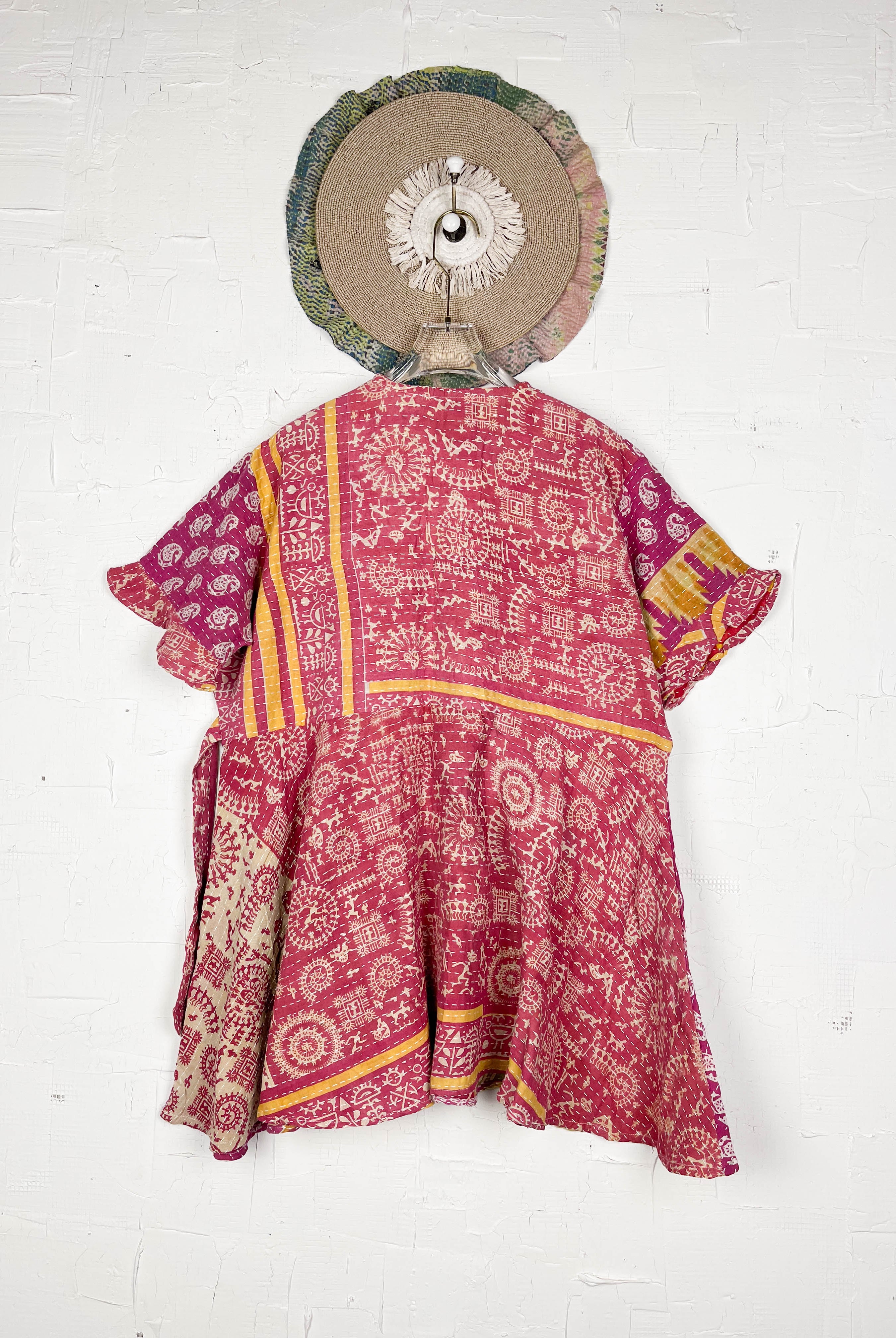 Wrap Kantha dress - Love Protect Sustain